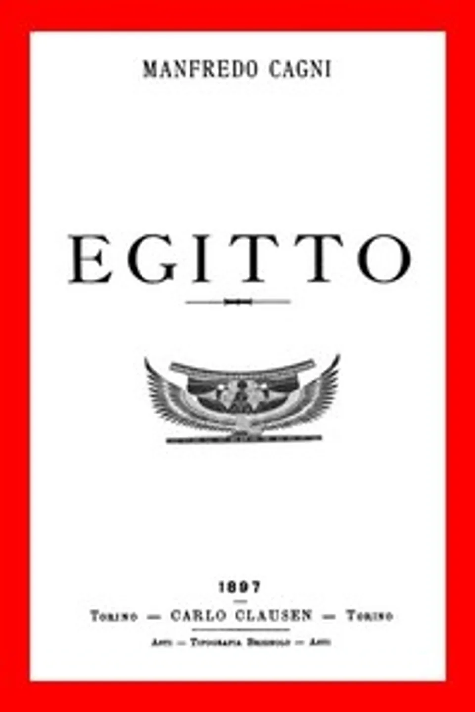 Egitto, Manfredo Cagni