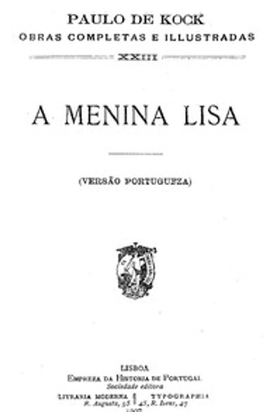 A menina Lisa, Paul de Kock