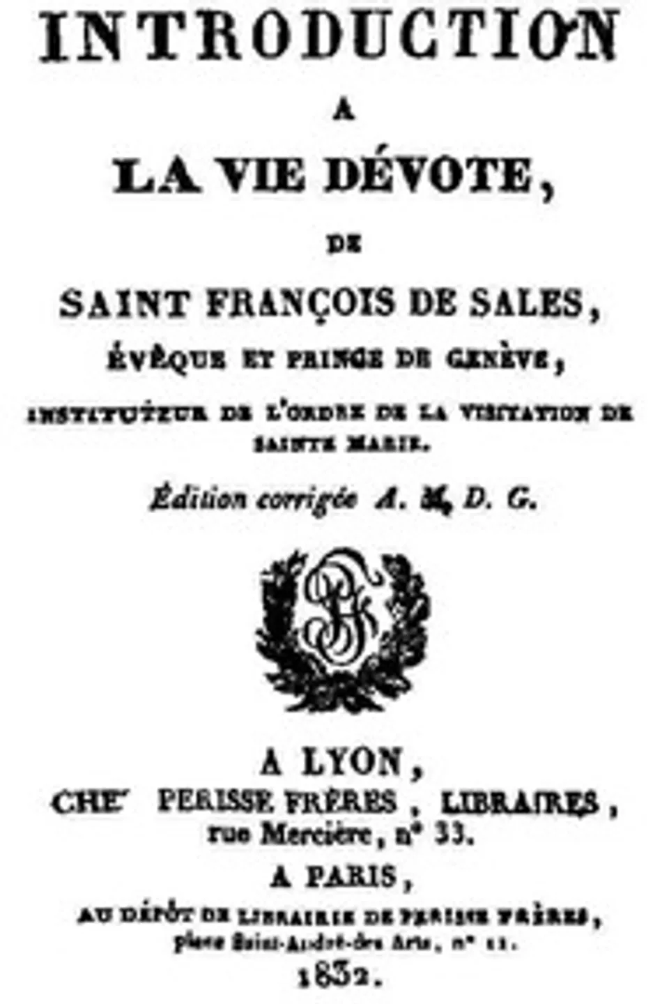 Introduction à la vie dévote, Francis de Sales