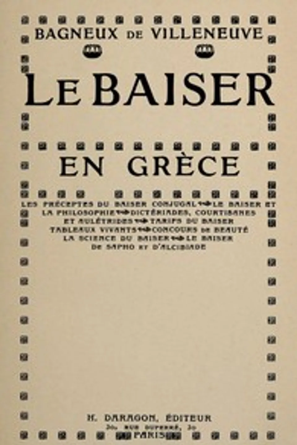 Le Baiser en Grèce, Raoul Vèze