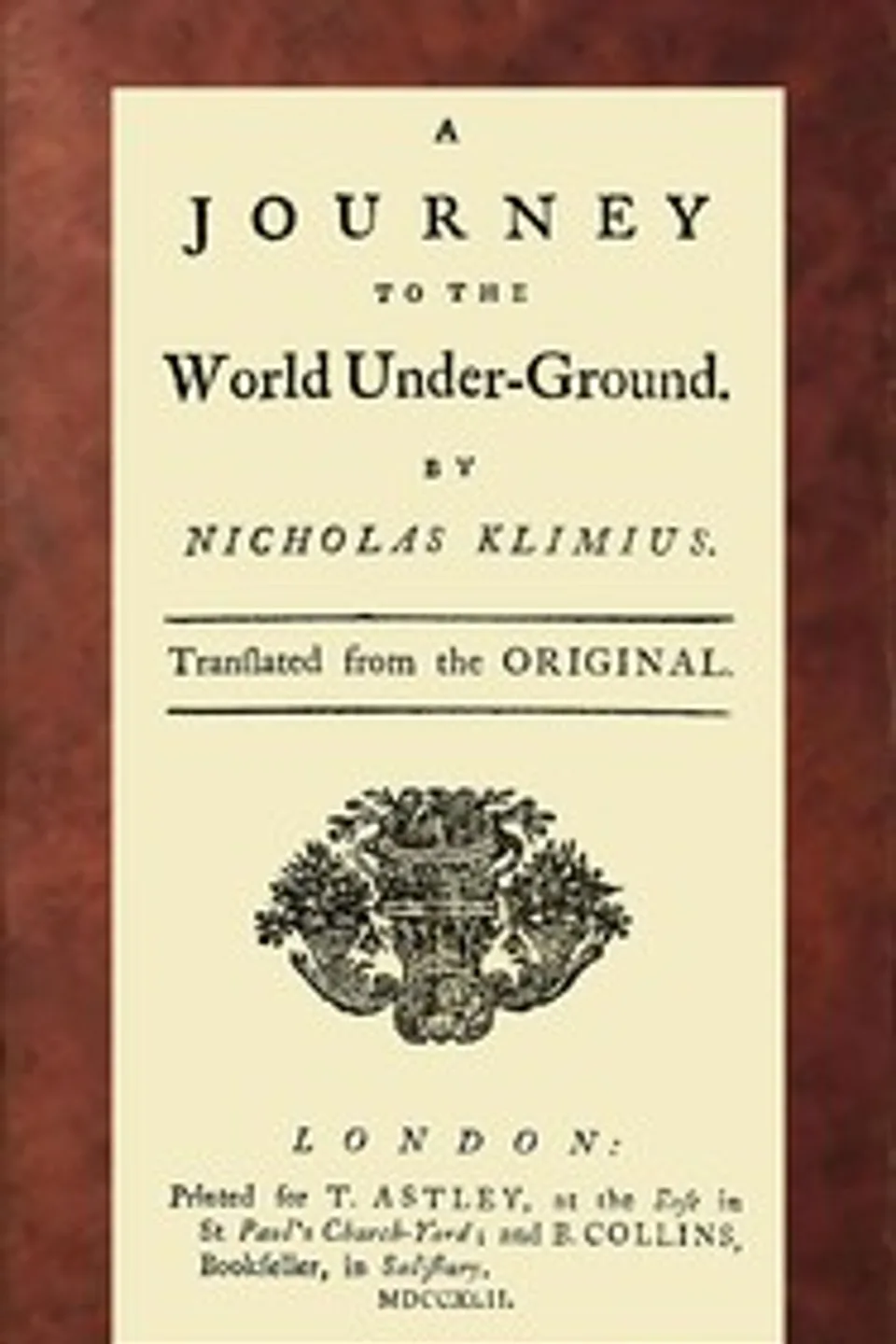 A journey to the world under-ground, Ludvig Holberg