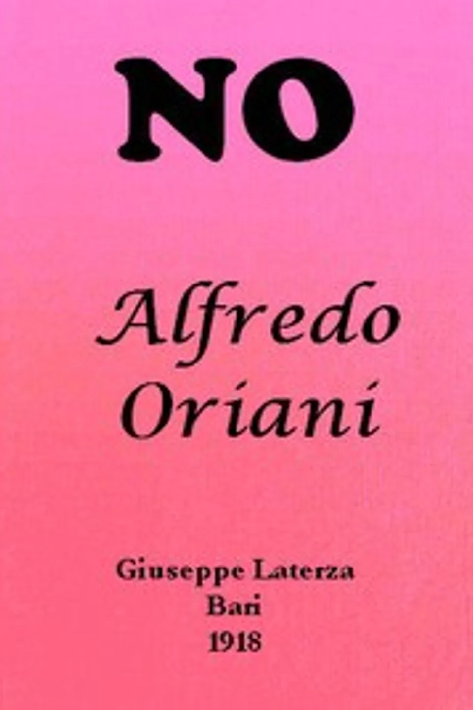 No, Alfredo Oriani