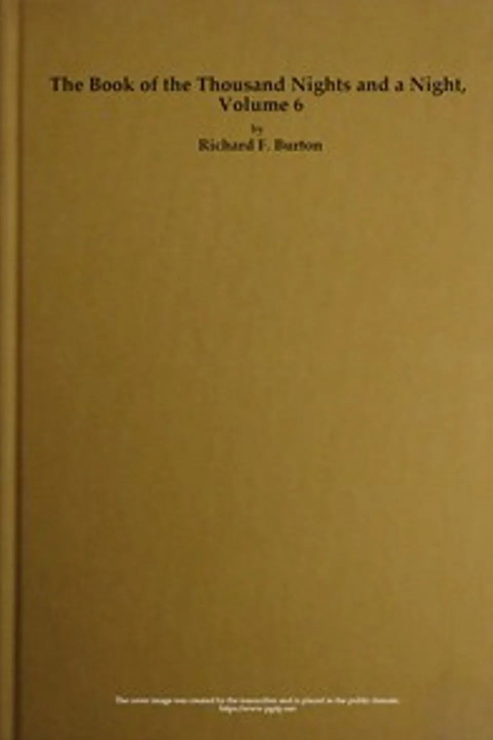 The Book of the Thousand Nights and a Night — Volume 06 (of 10)