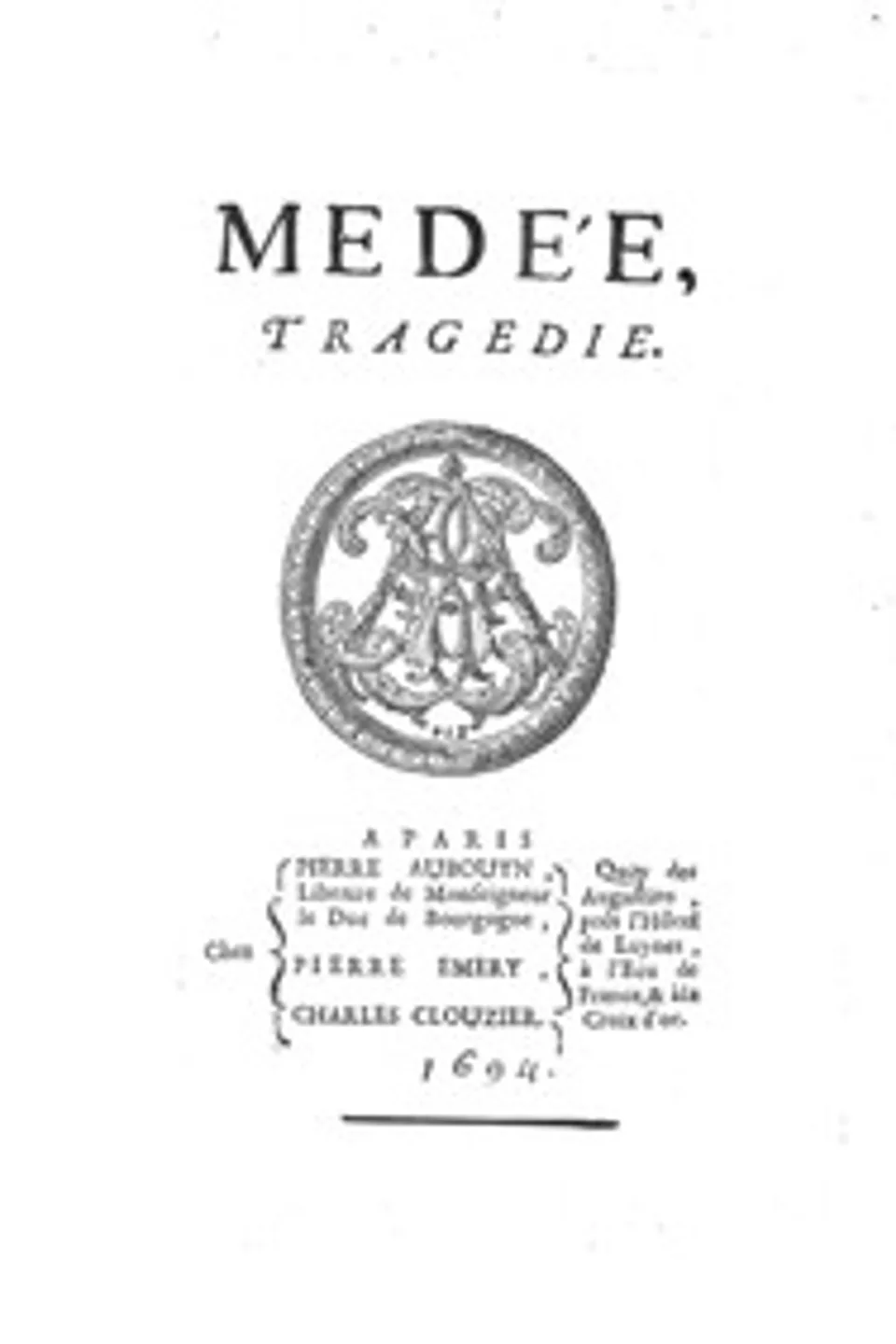 Médée, Hilaire Bernard de Requeleyne Longepierre
