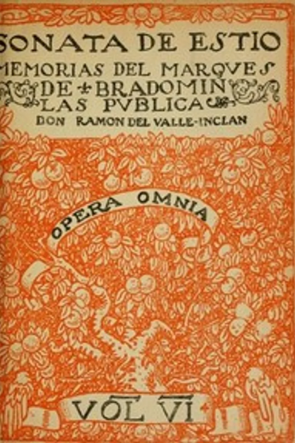 Sonata de estío: memorias del marqués de Bradomín, Ramón del Valle-Inclán