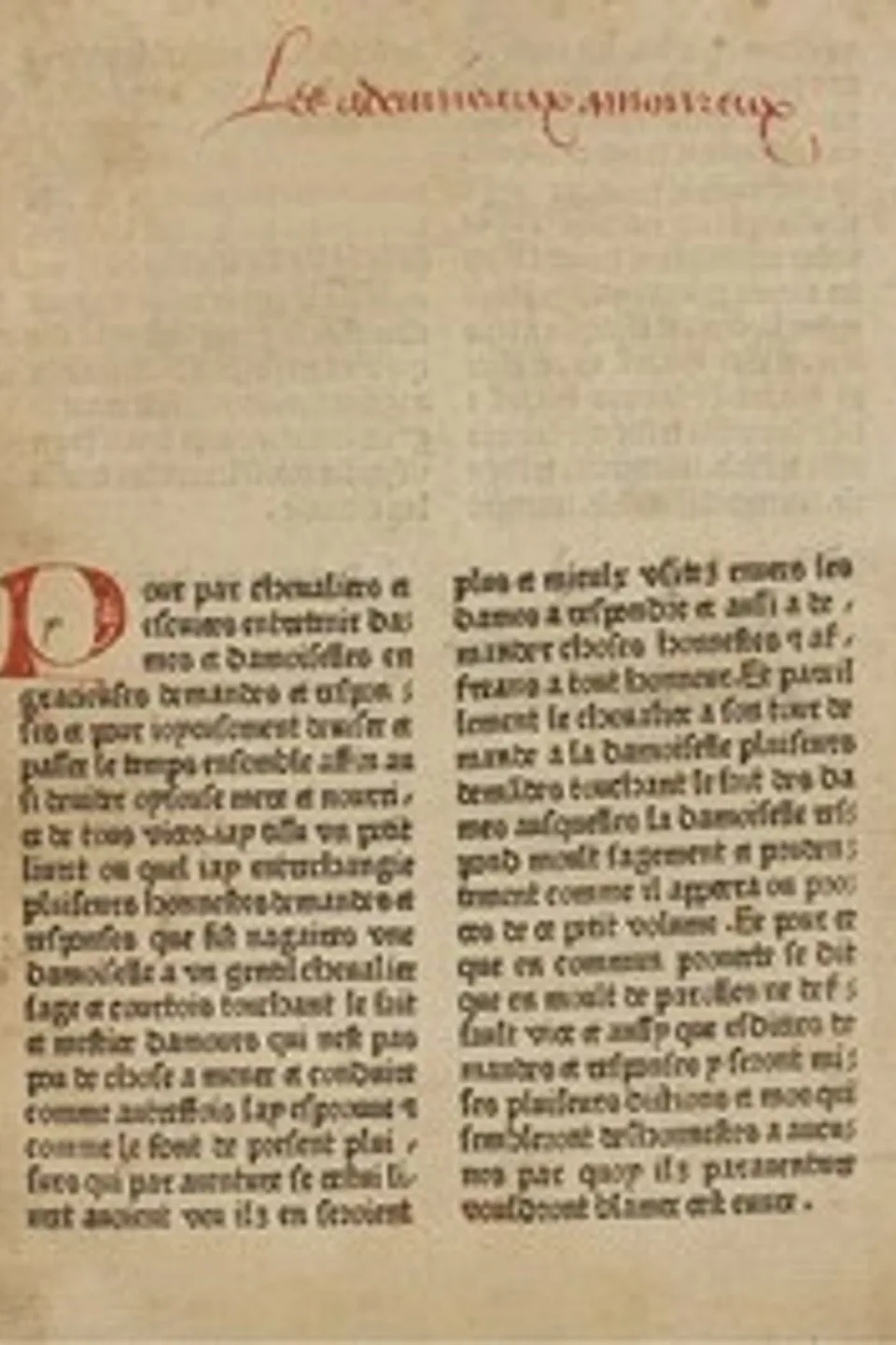 Les adevineaux amoureux, Anonymous