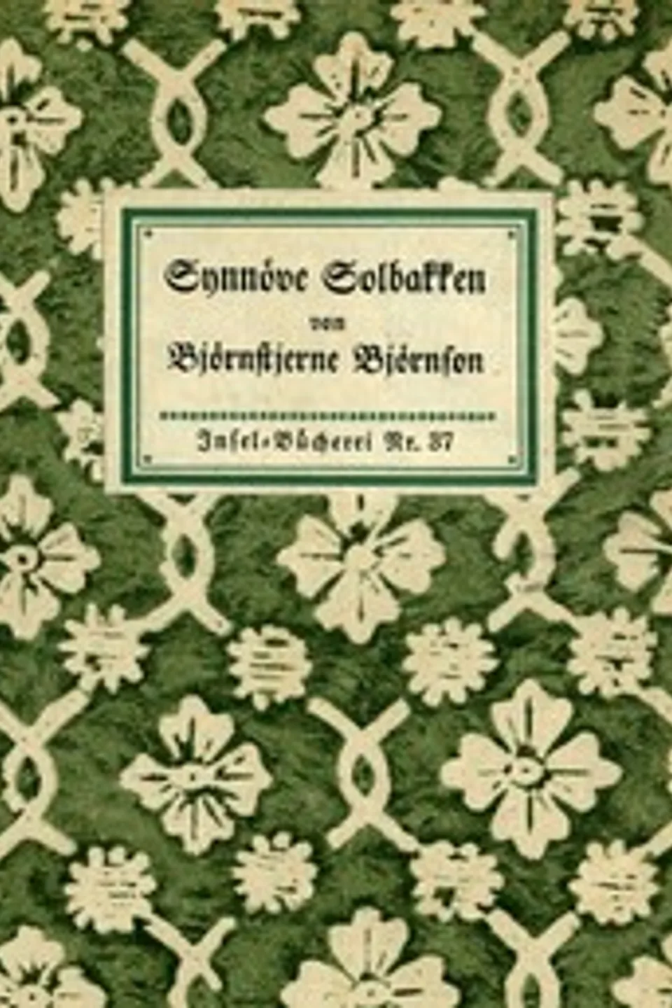 Synnöve Solbakken, Bjørnstjerne Bjørnson