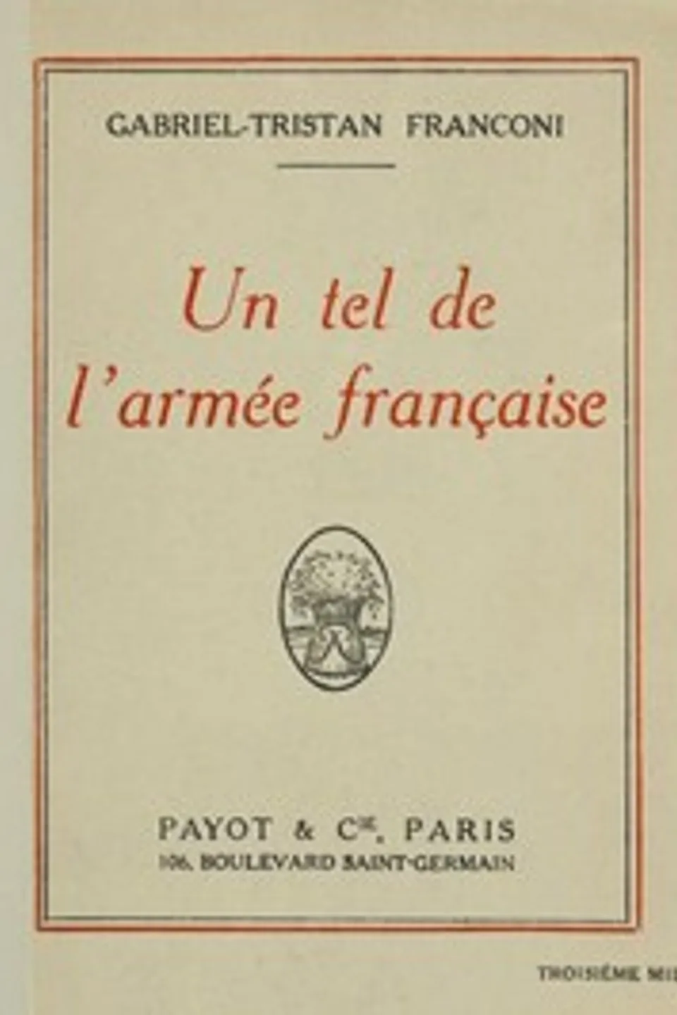 Un tel de l'armée française, Gabriel Tristan Franconi