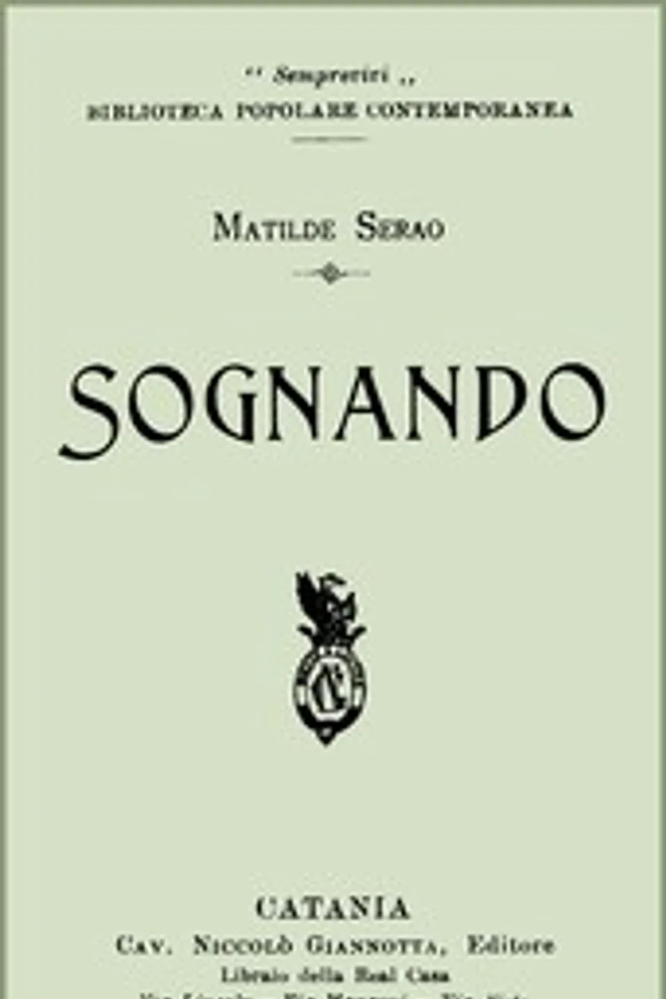 Sognando, Matilde Serao