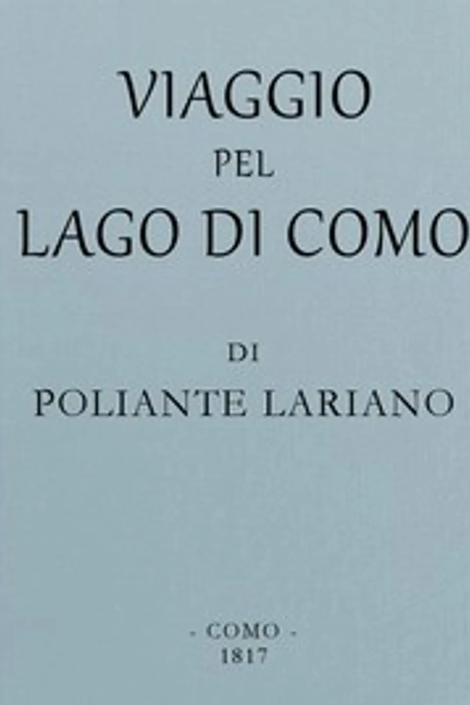 Viaggio pel lago di Como, Giambatista Giovio