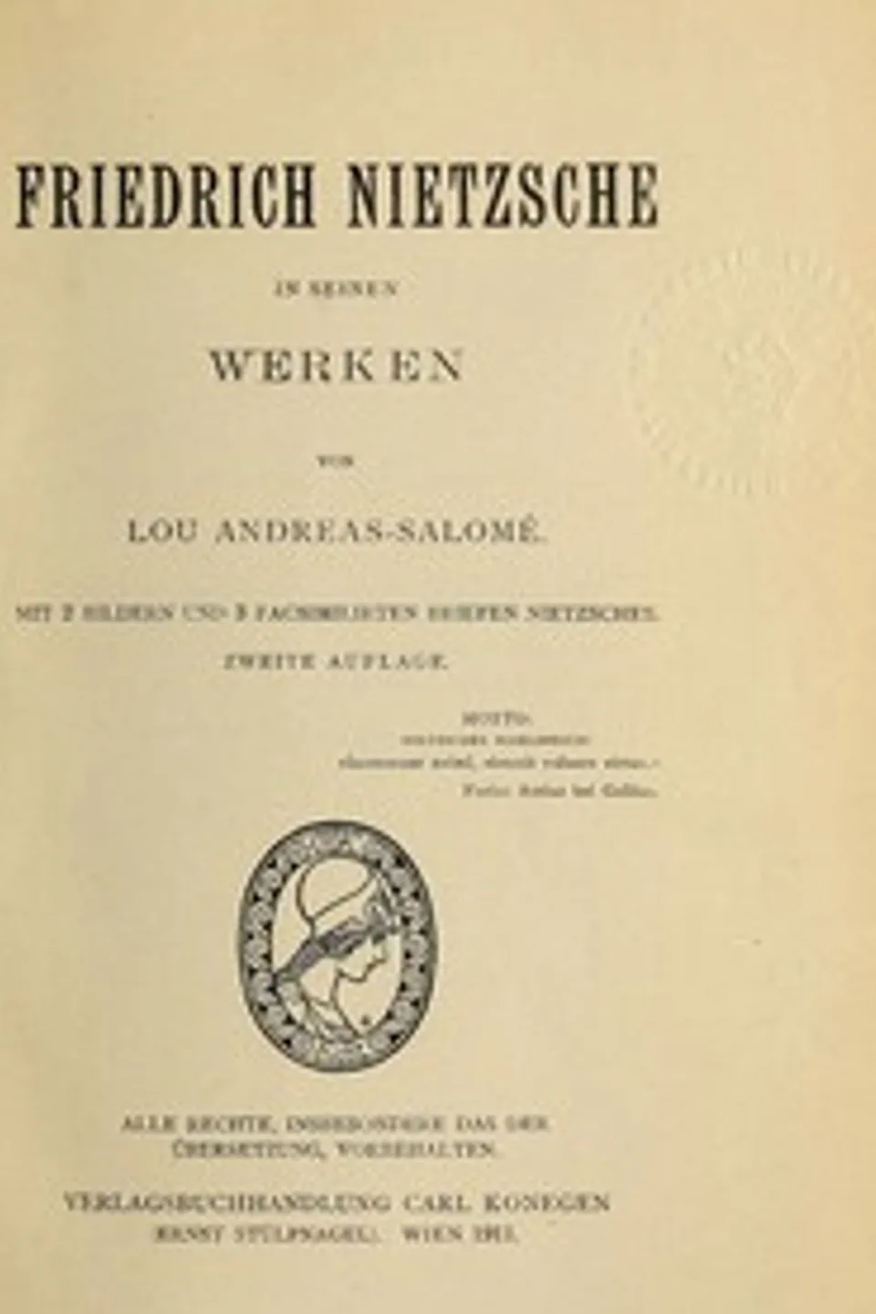 Friedrich Nietzsche in seinen Werken, Lou Andreas-Salomé