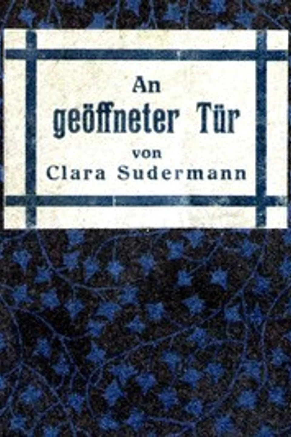 An geöffneter Tür, Clara Sudermann