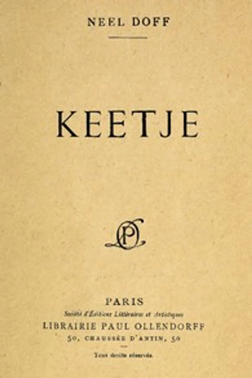 Keetje, Neel Doff