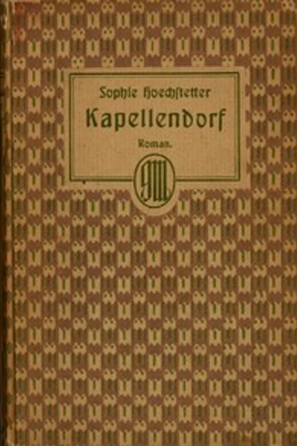 Kapellendorf : $b Roman, Sophie Hoechstetter