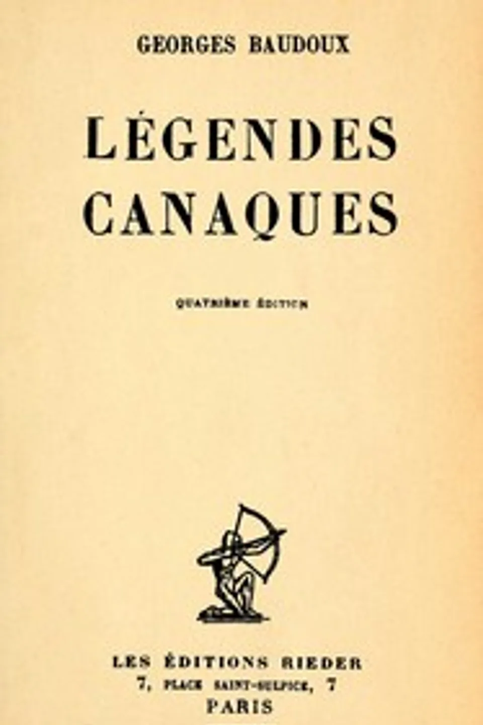 Légendes canaques, Georges Baudoux