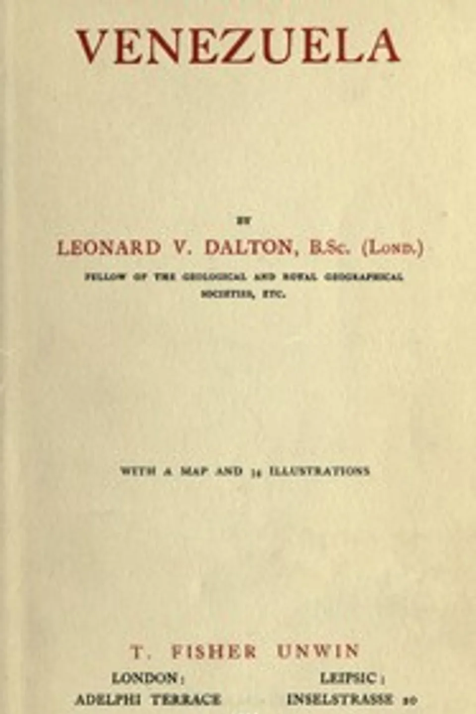 Venezuela, Leonard V. (Leonard Victor) Dalton