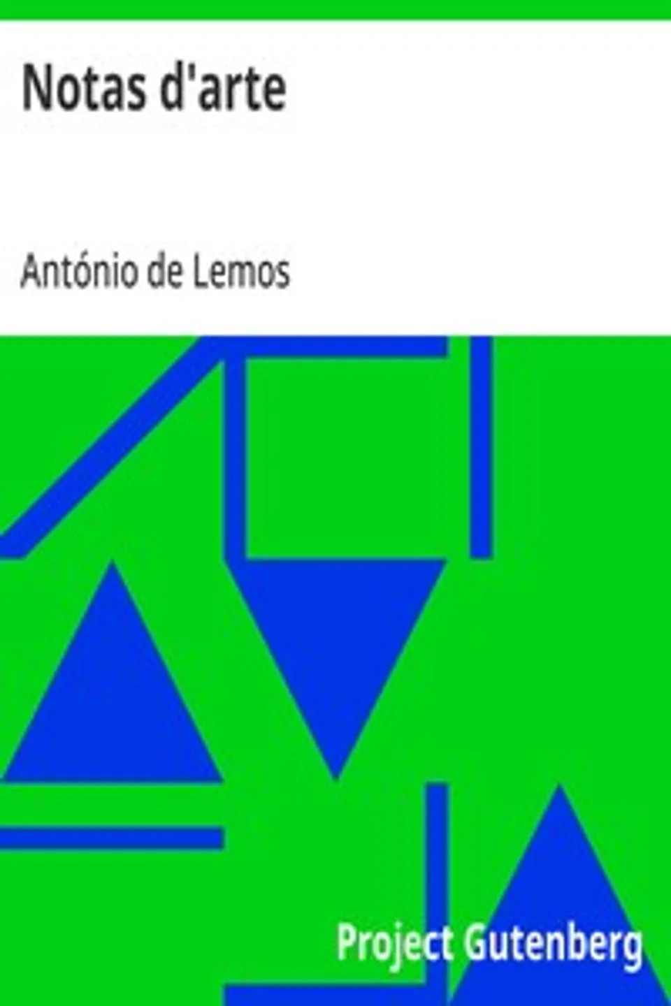 Notas d'arte, António de Lemos