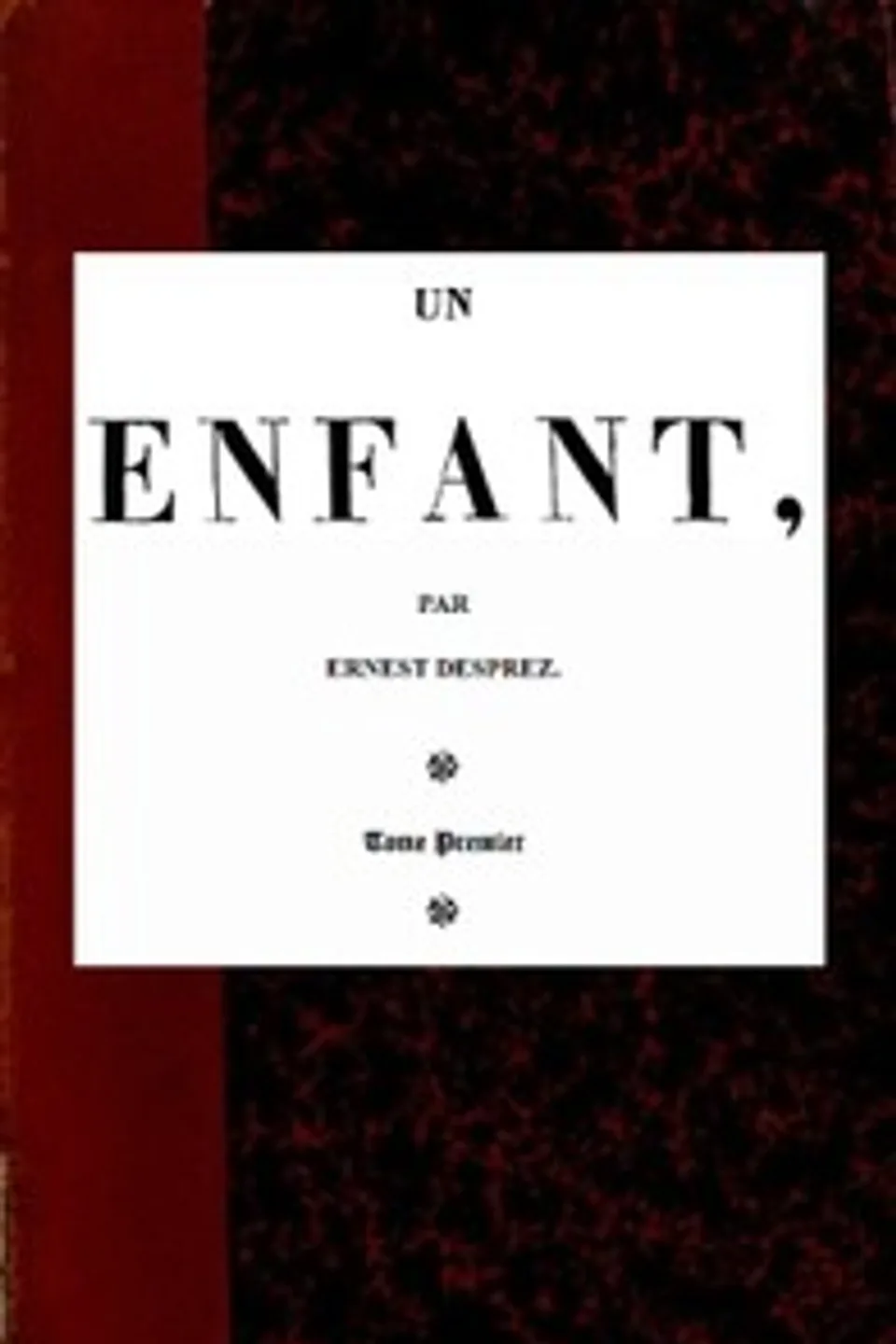 Un enfant, t. 1/3, Ernest Desprez