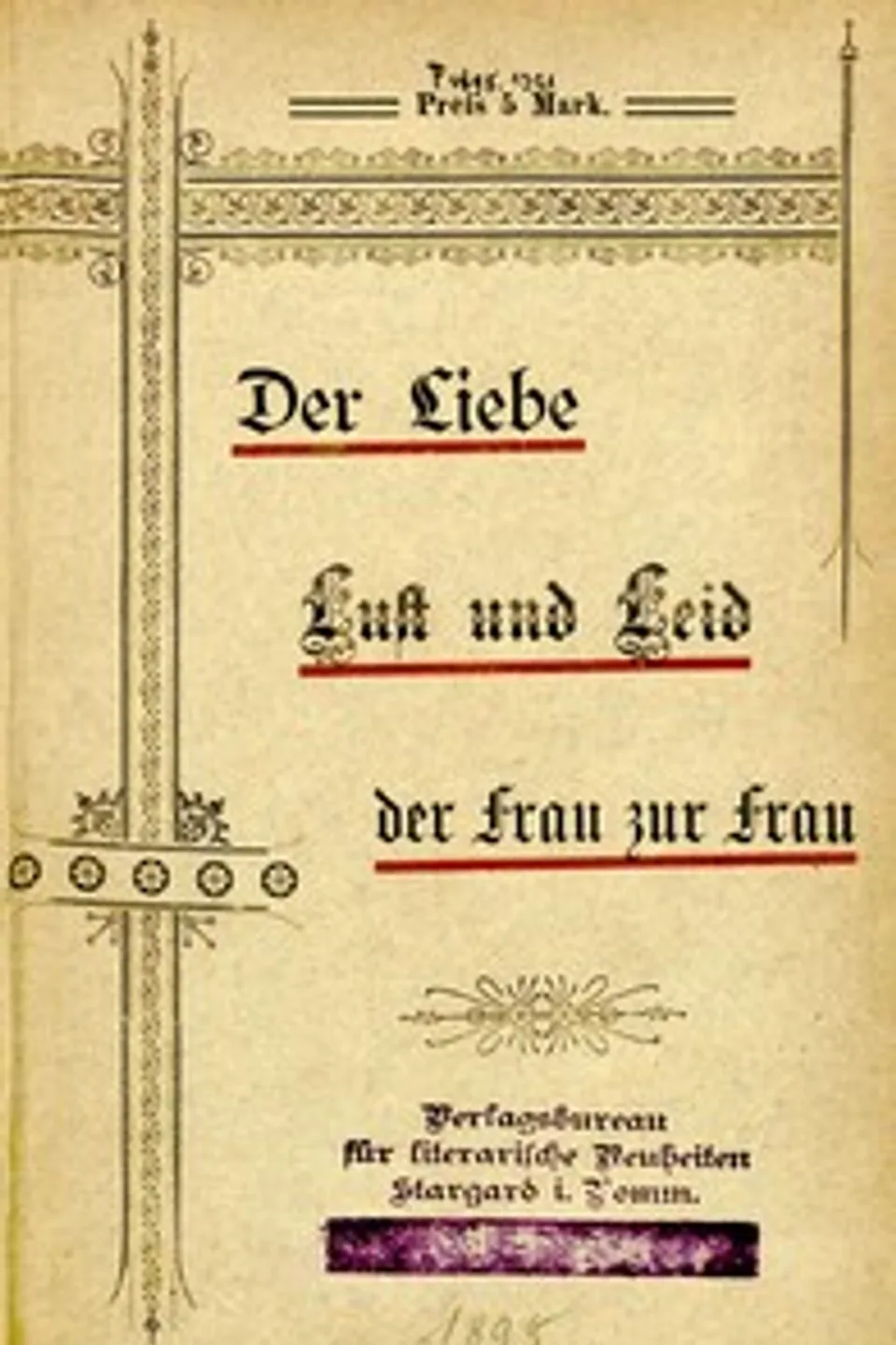 Der Liebe Lust und Leid der Frau zur Frau, Emilie Knopf