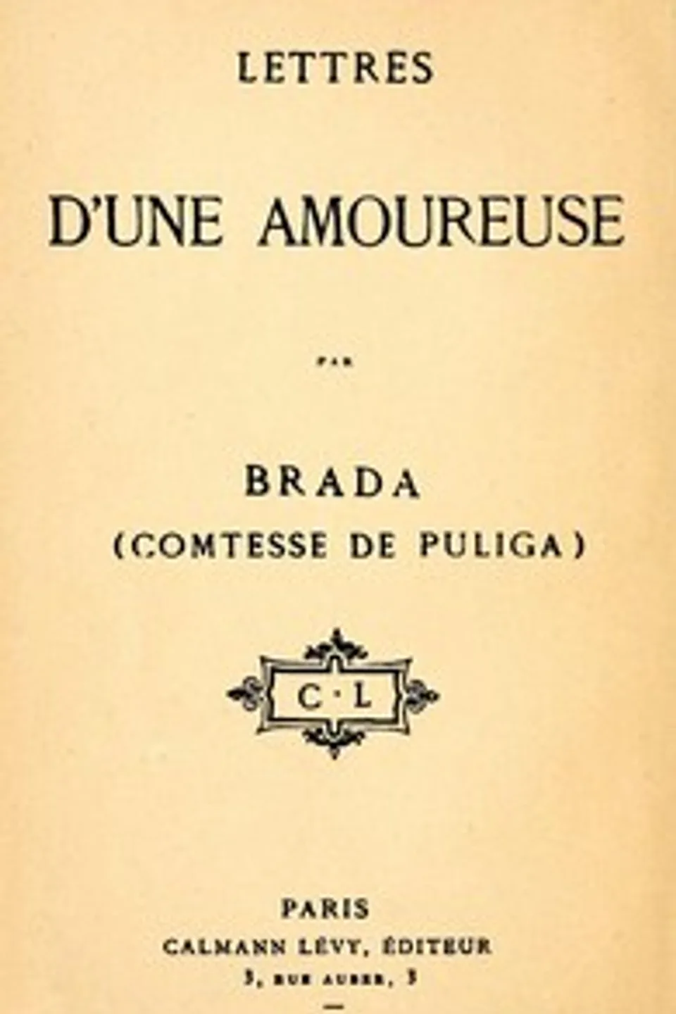 Lettres d'une amoureuse, Brada