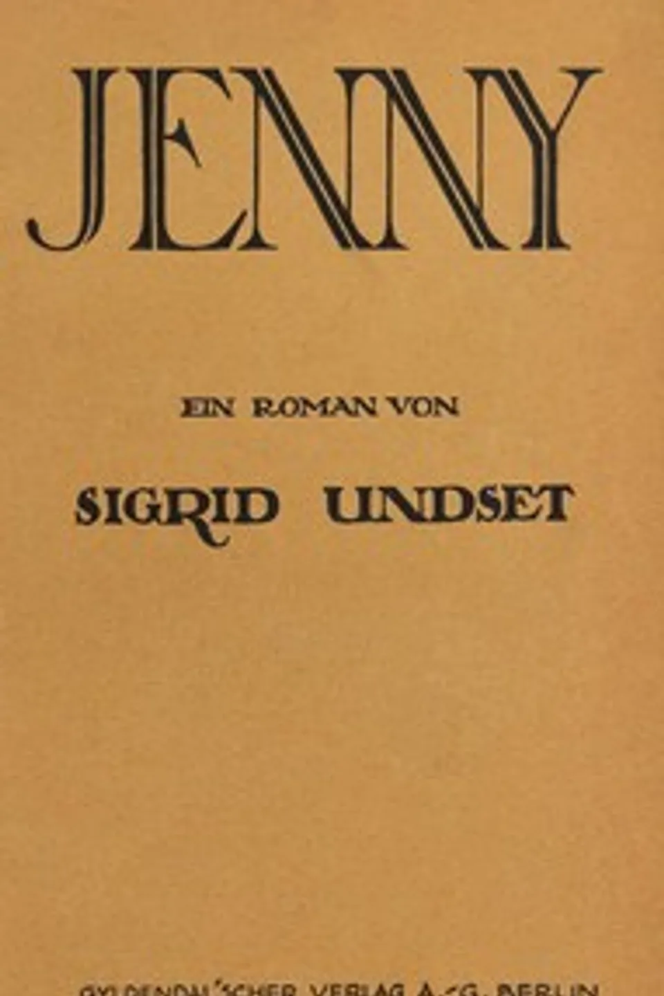 Jenny, Sigrid Undset