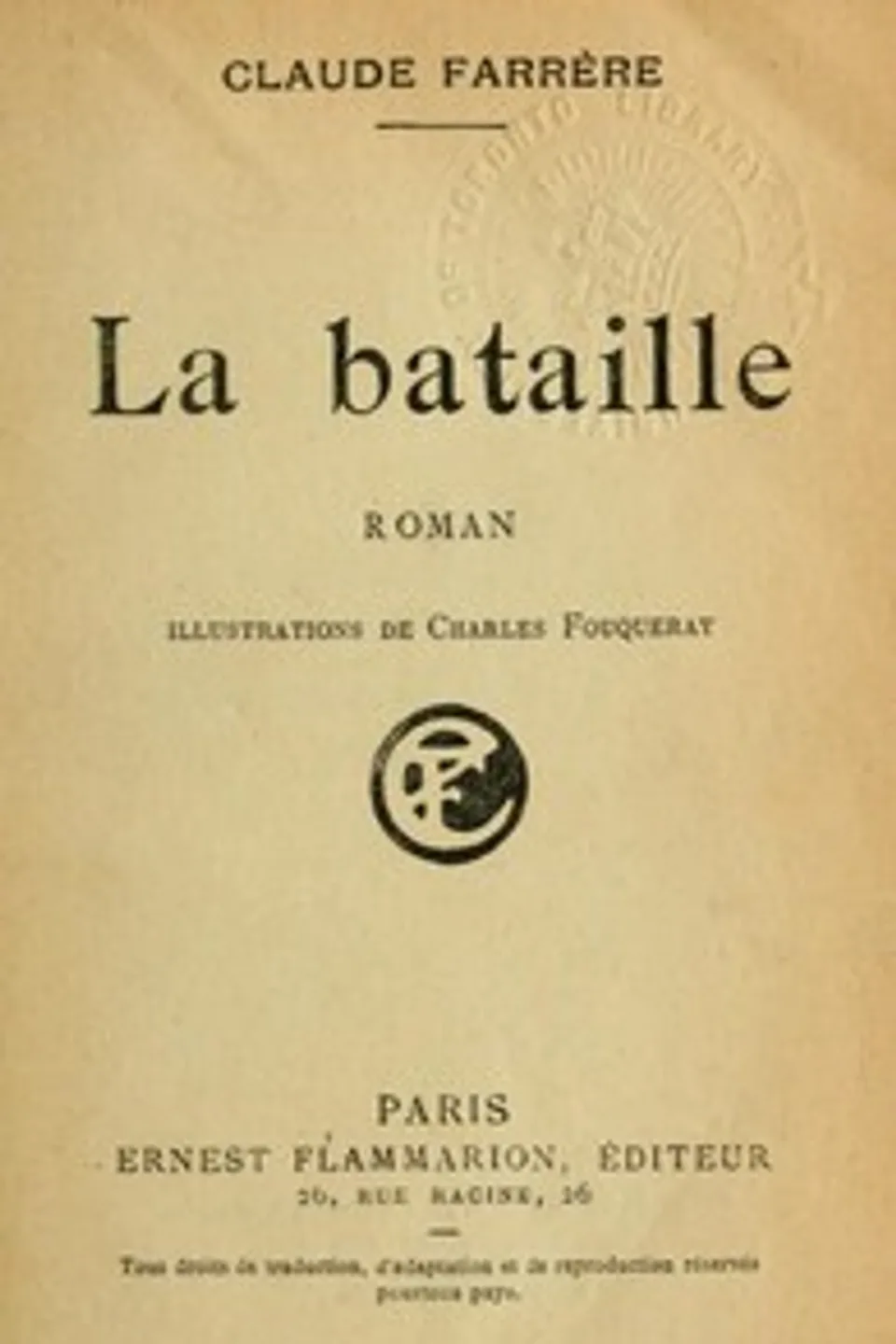 La Bataille, Claude Farrère