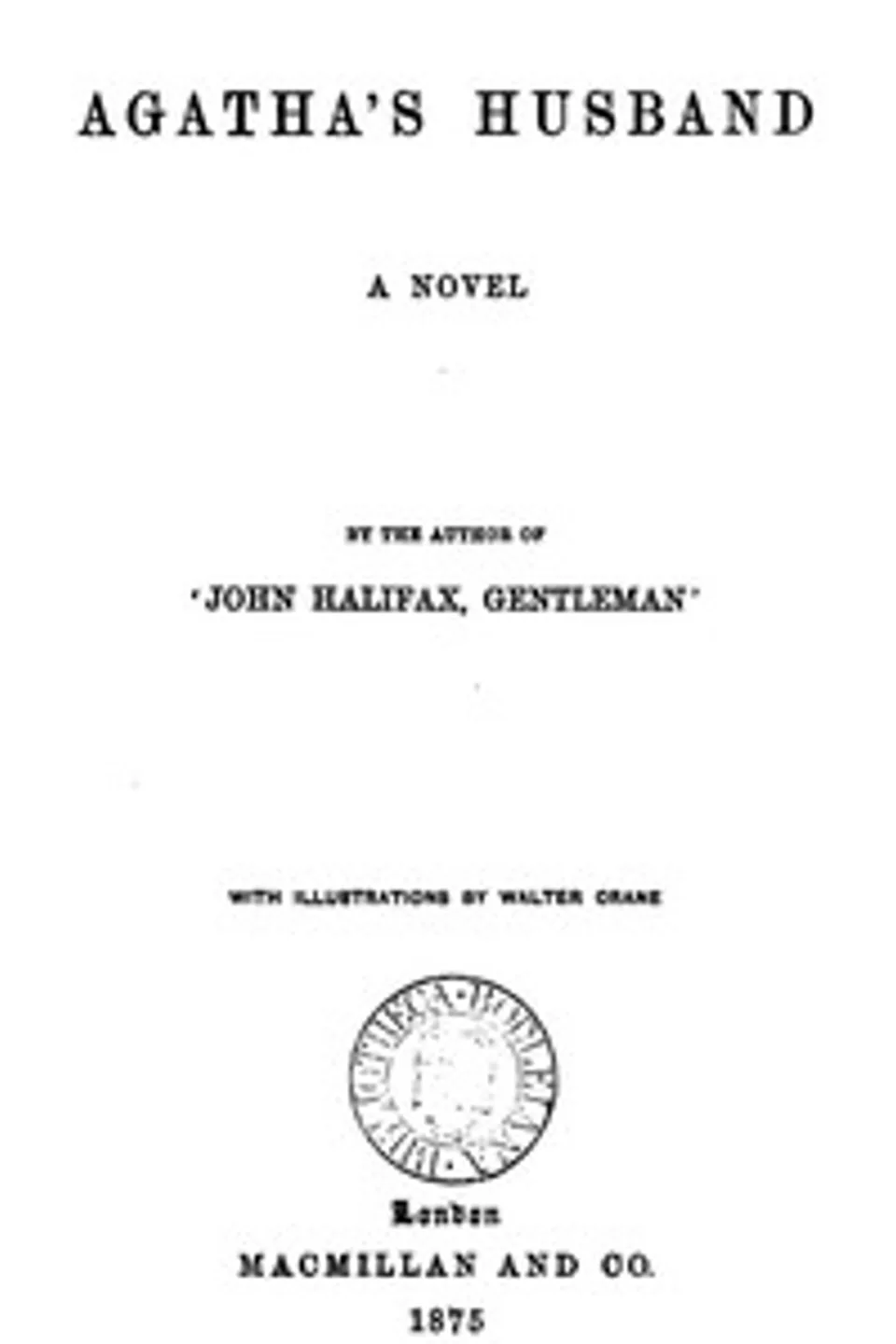 Agatha's Husband, Dinah Maria Mulock Craik