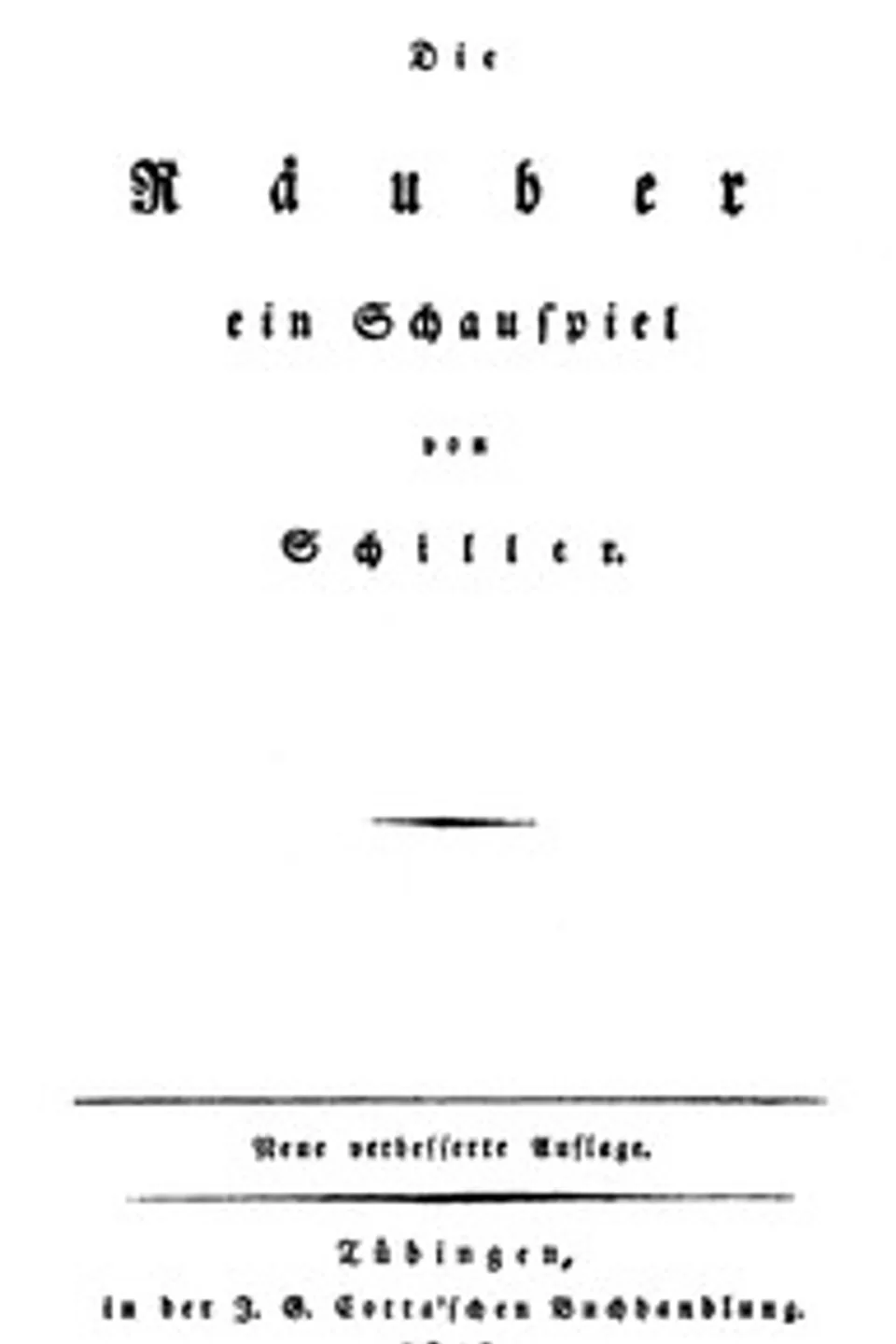 Die Räuber, Friedrich Schiller