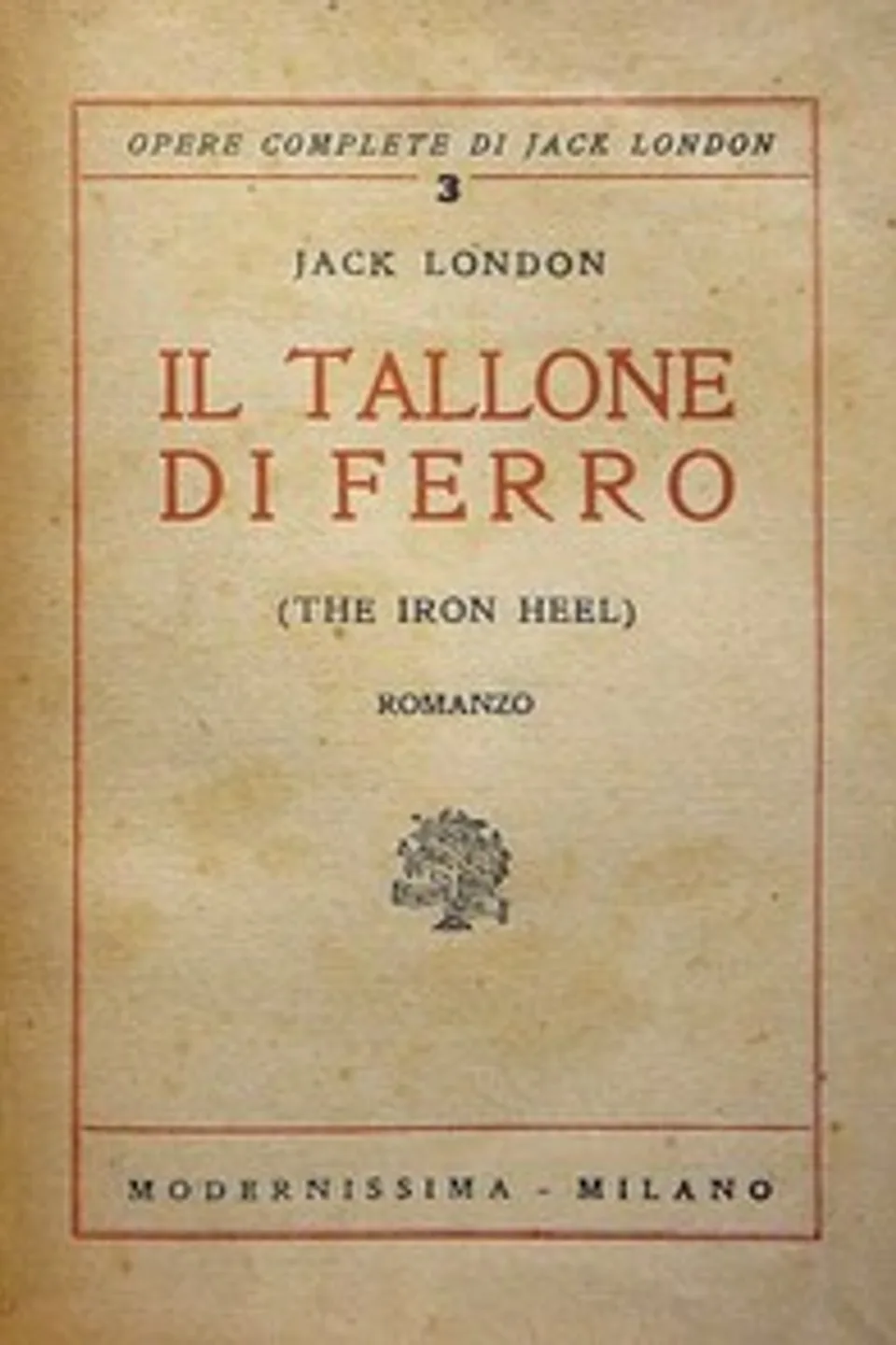 Il tallone di ferro, Jack London