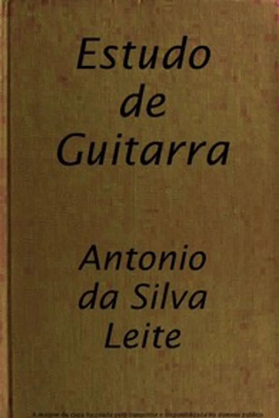 Estudo de Guitarra, Antônio da Silva Leite