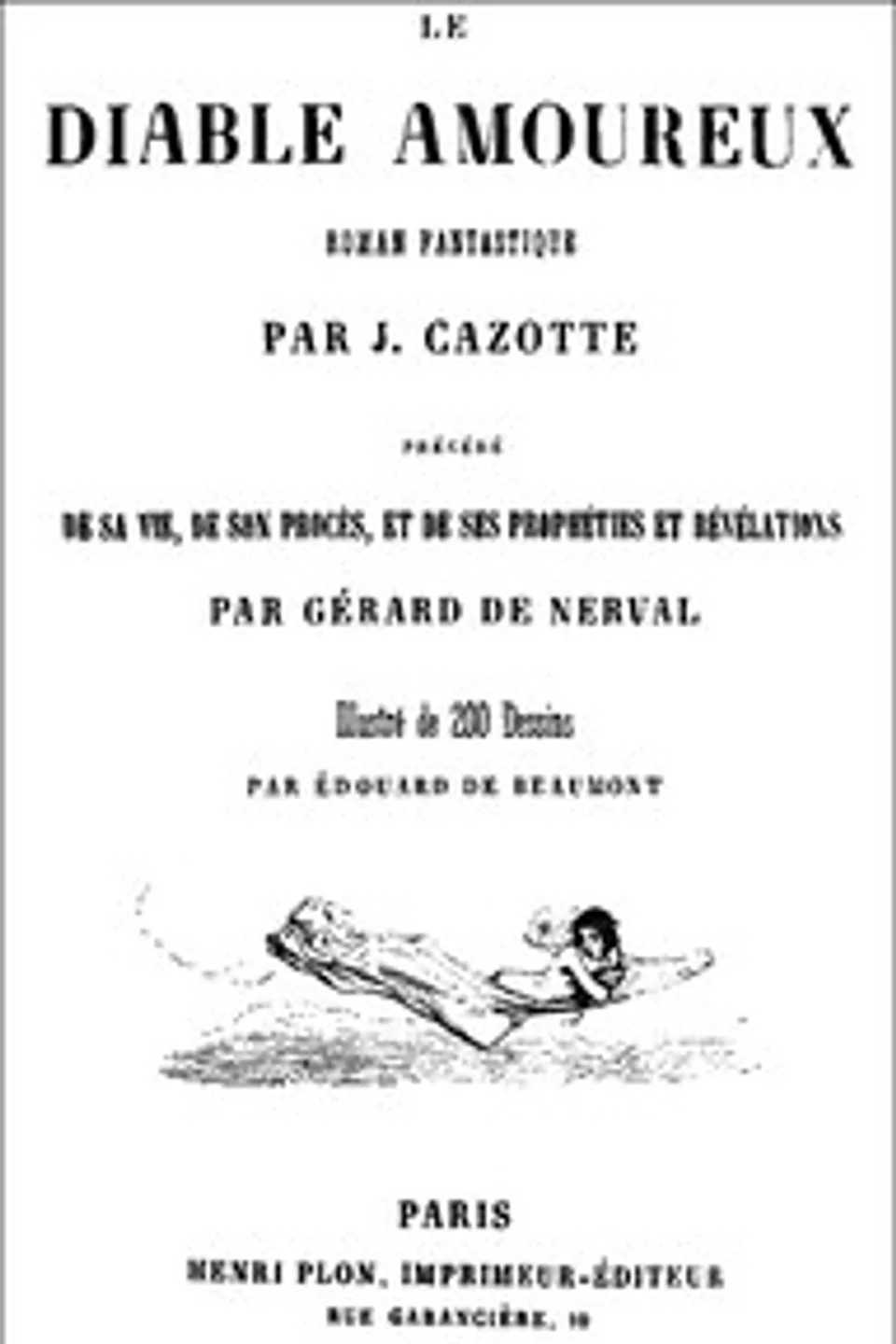 Le diable amoureux, Jacques Cazotte