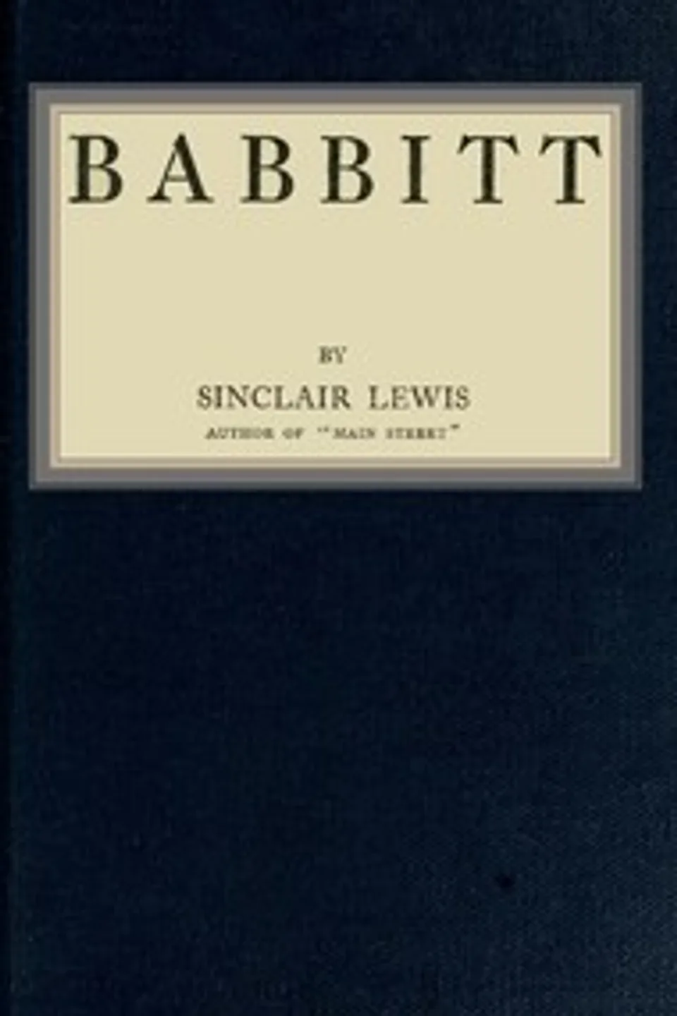 Babbitt, Sinclair Lewis