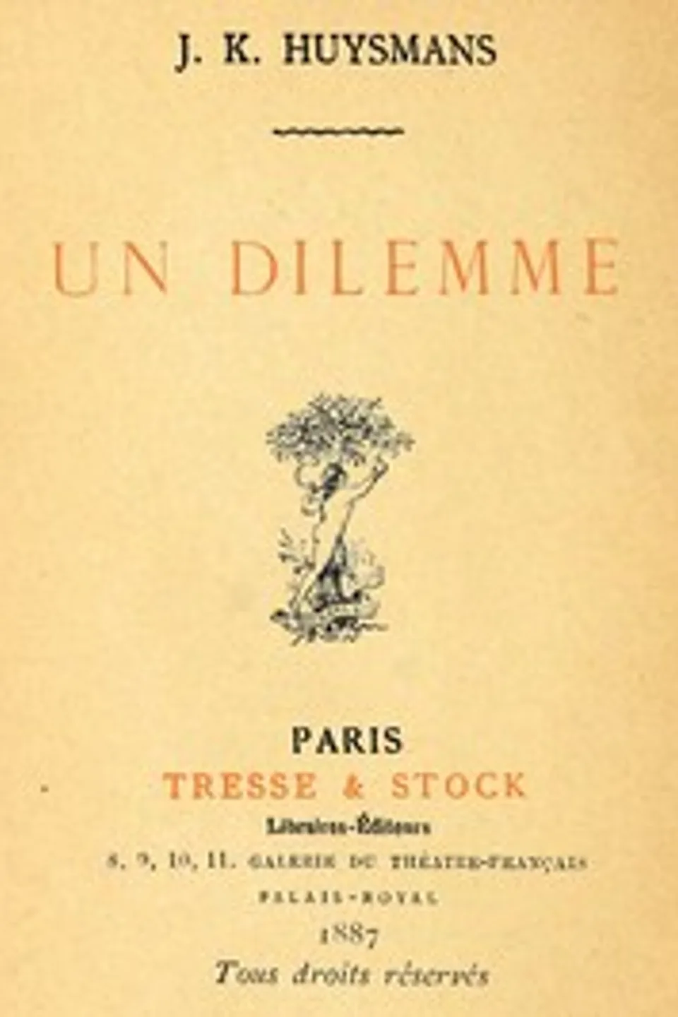 Un dilemme, J.-K. (Joris-Karl) Huysmans