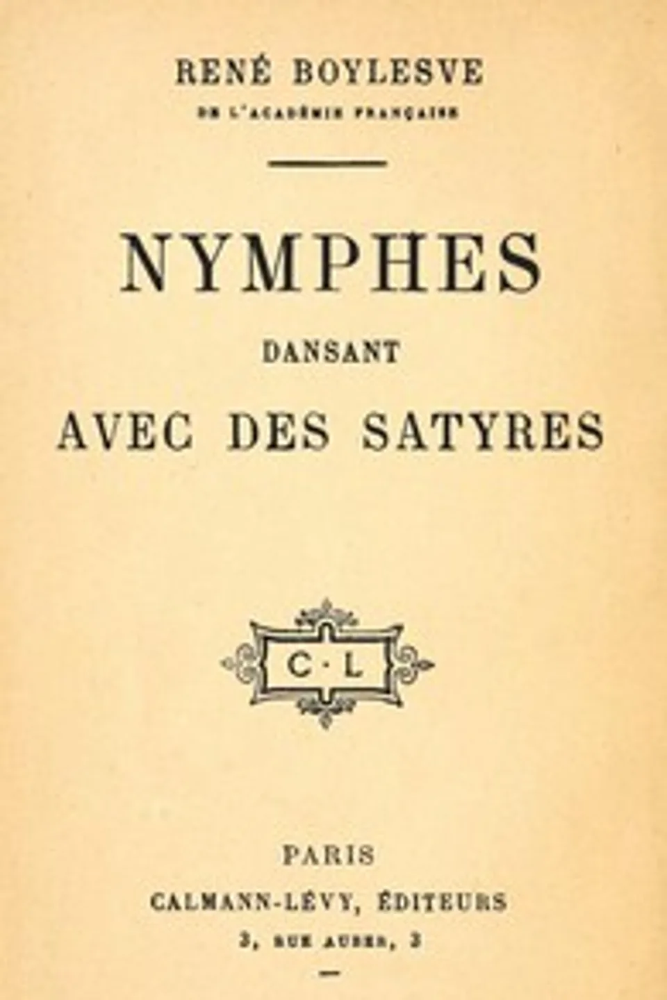 Nymphes dansant avec des satyres, René Boylesve