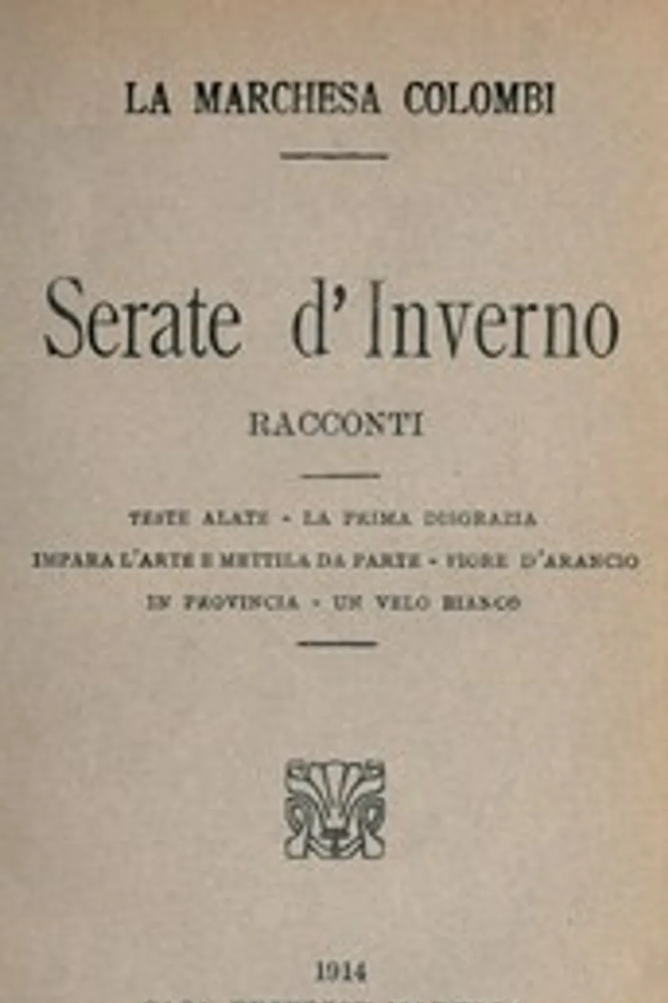 Serate d'inverno, marchesa Colombi