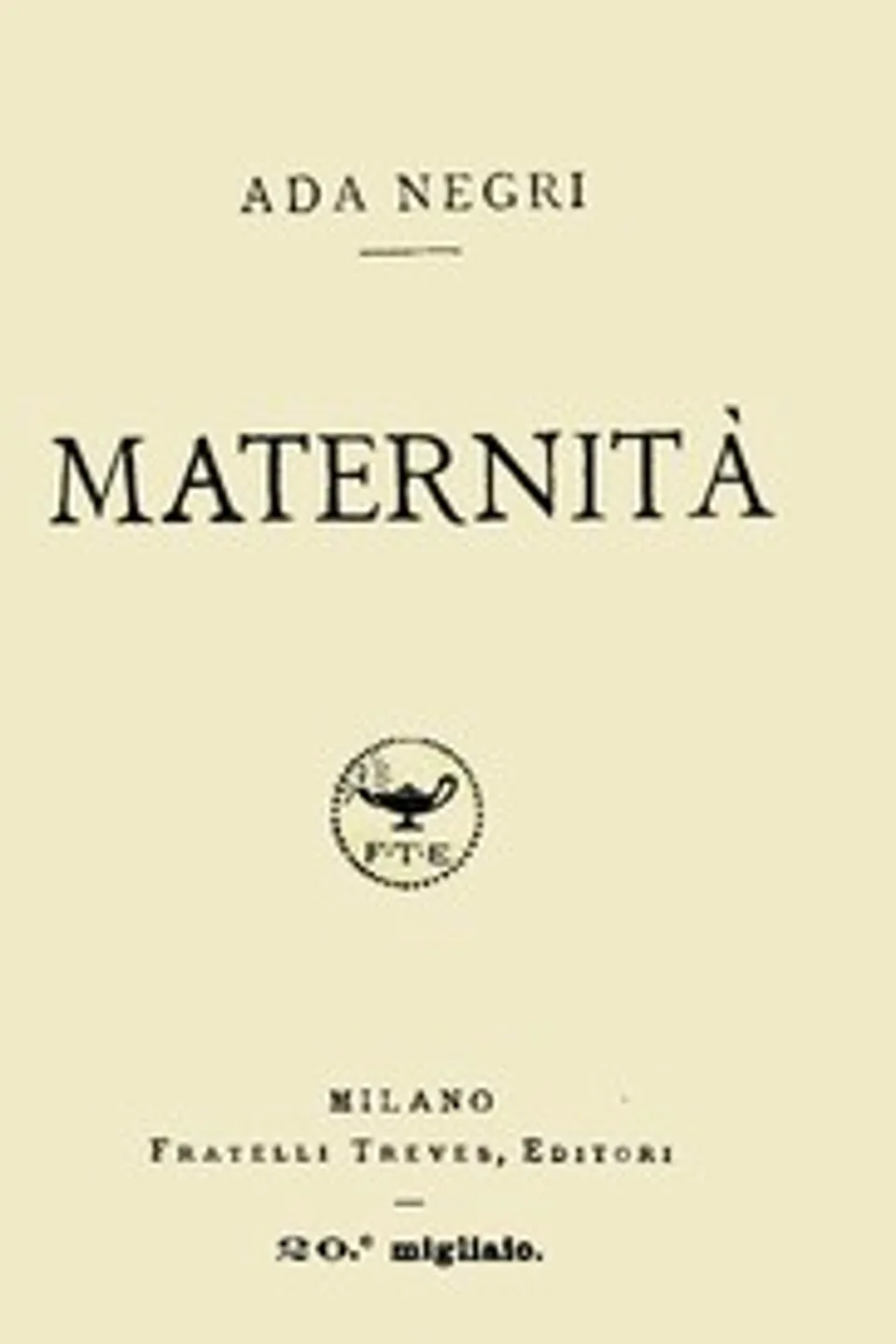 Maternità, Ada Negri