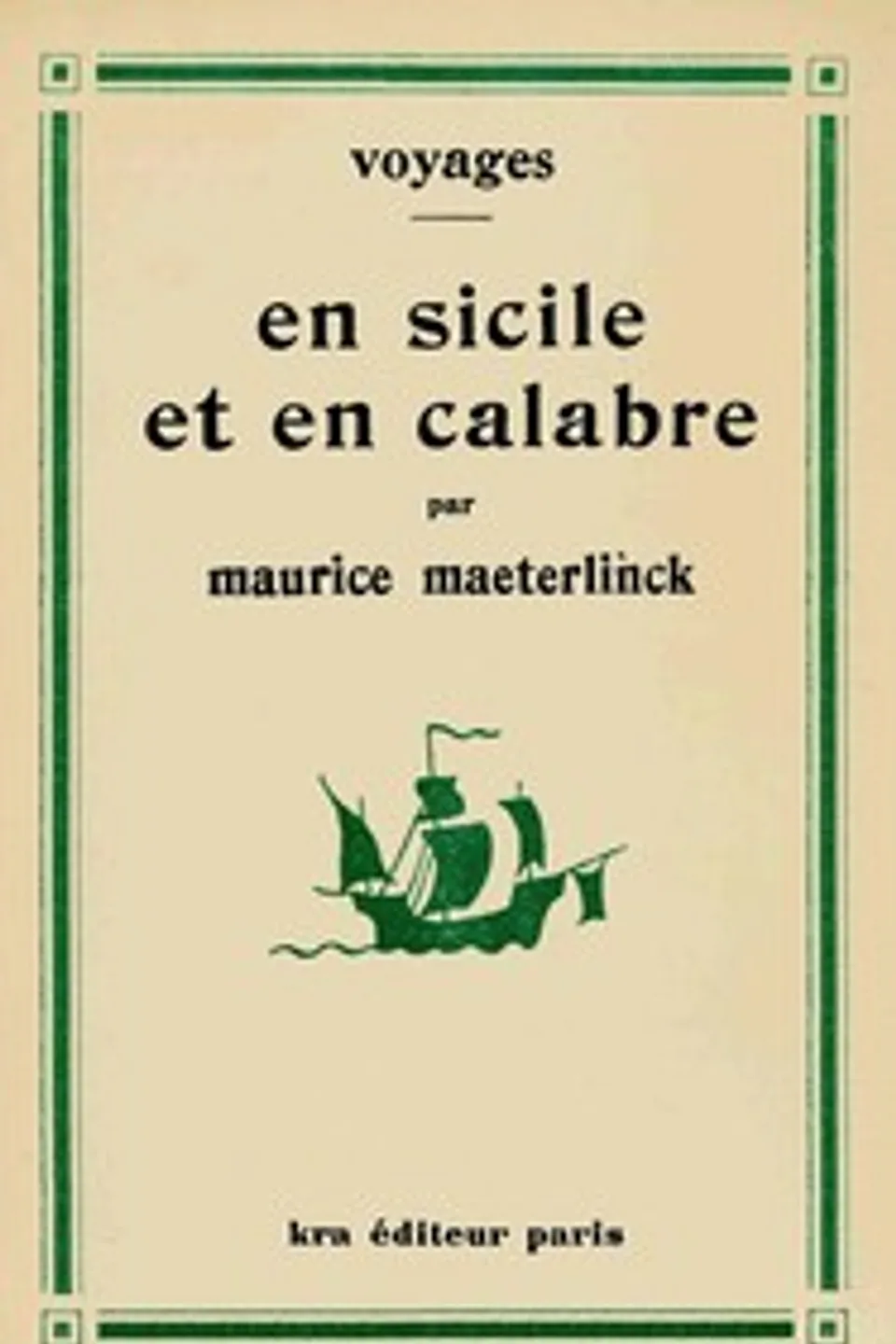En Sicile et en Calabre, Maurice Maeterlinck