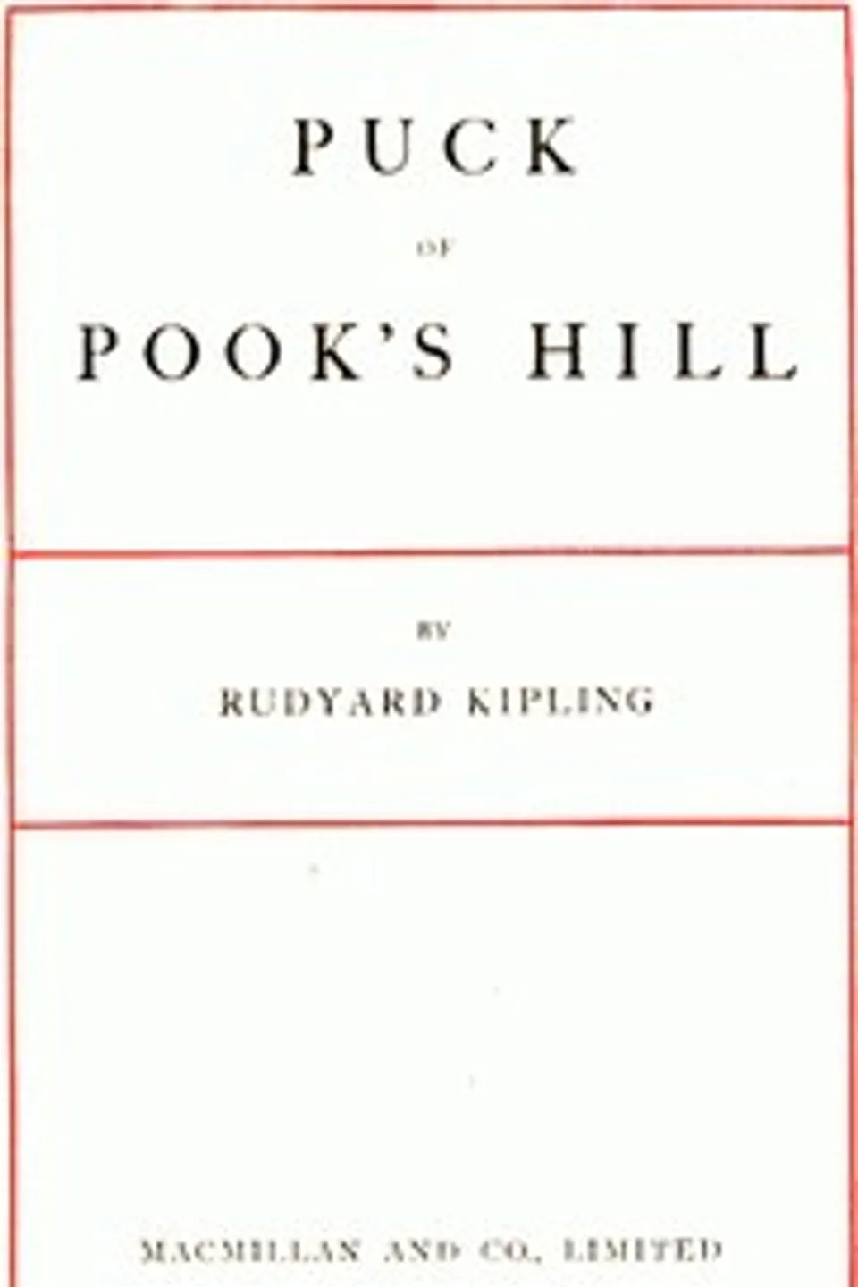 Puck of Pook's Hill, Rudyard Kipling