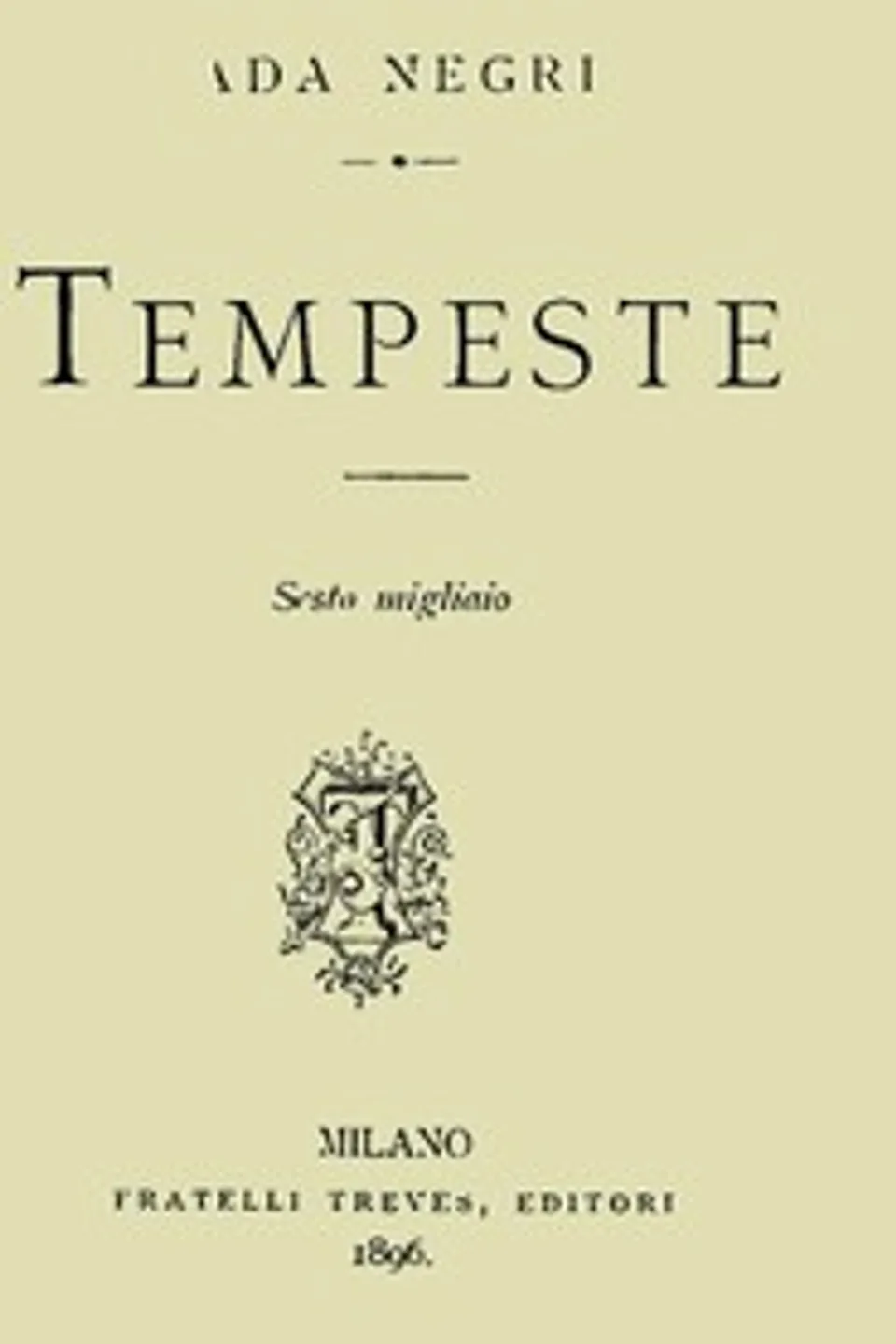 Tempeste, Ada Negri