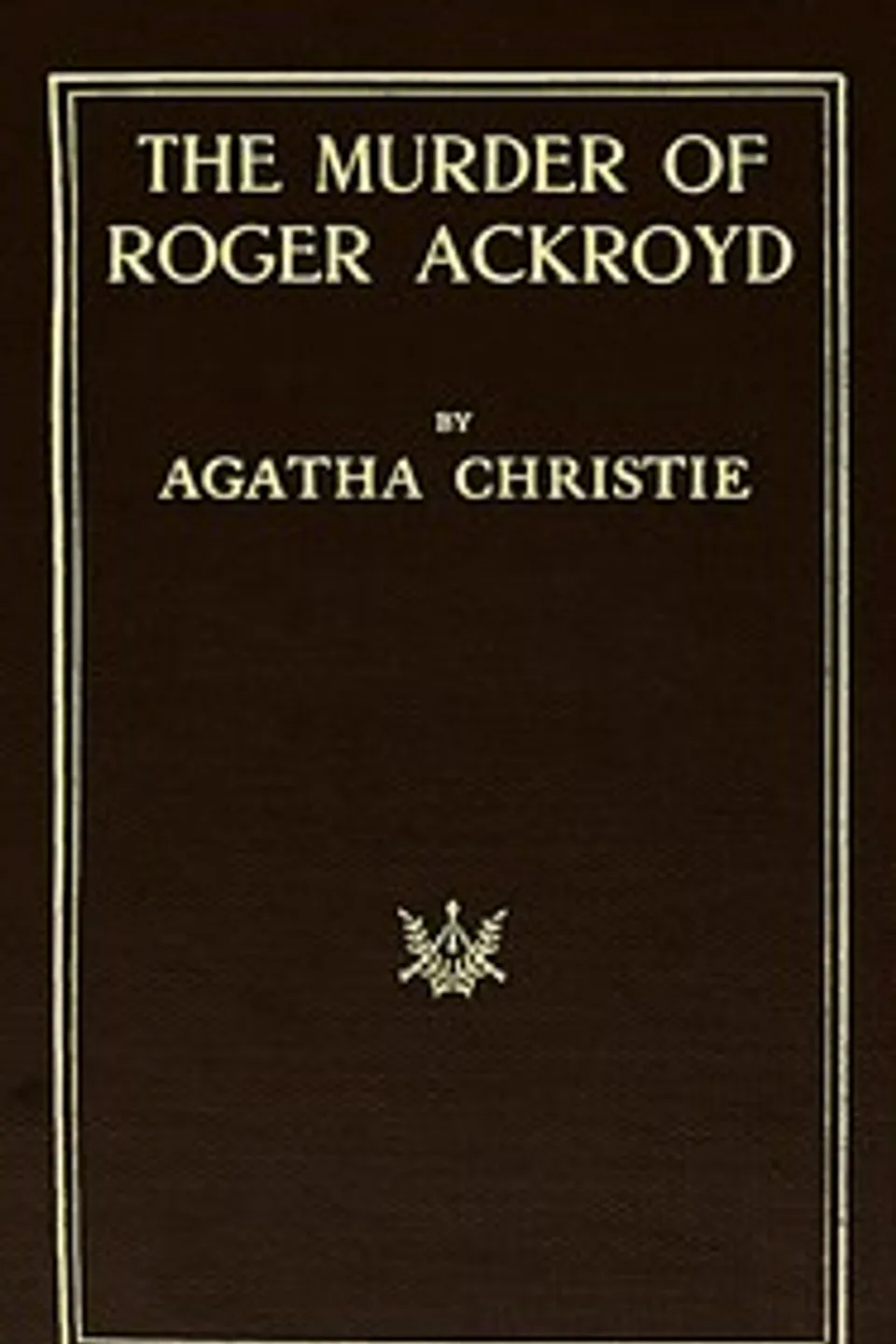 Die Ermordung des Roger Ackroyd, Agatha Christie