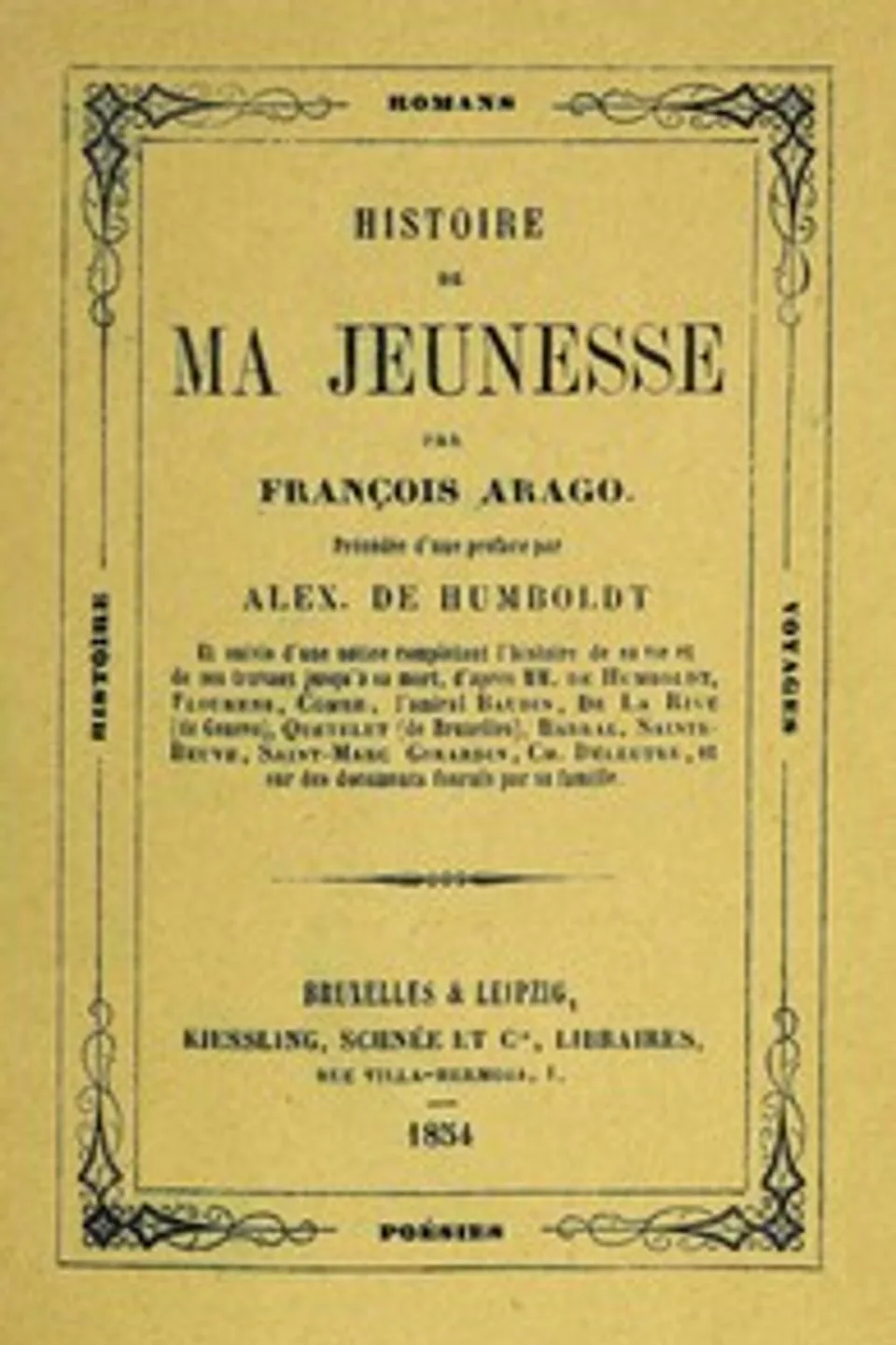 Histoire de ma jeunesse, F. (François) Arago