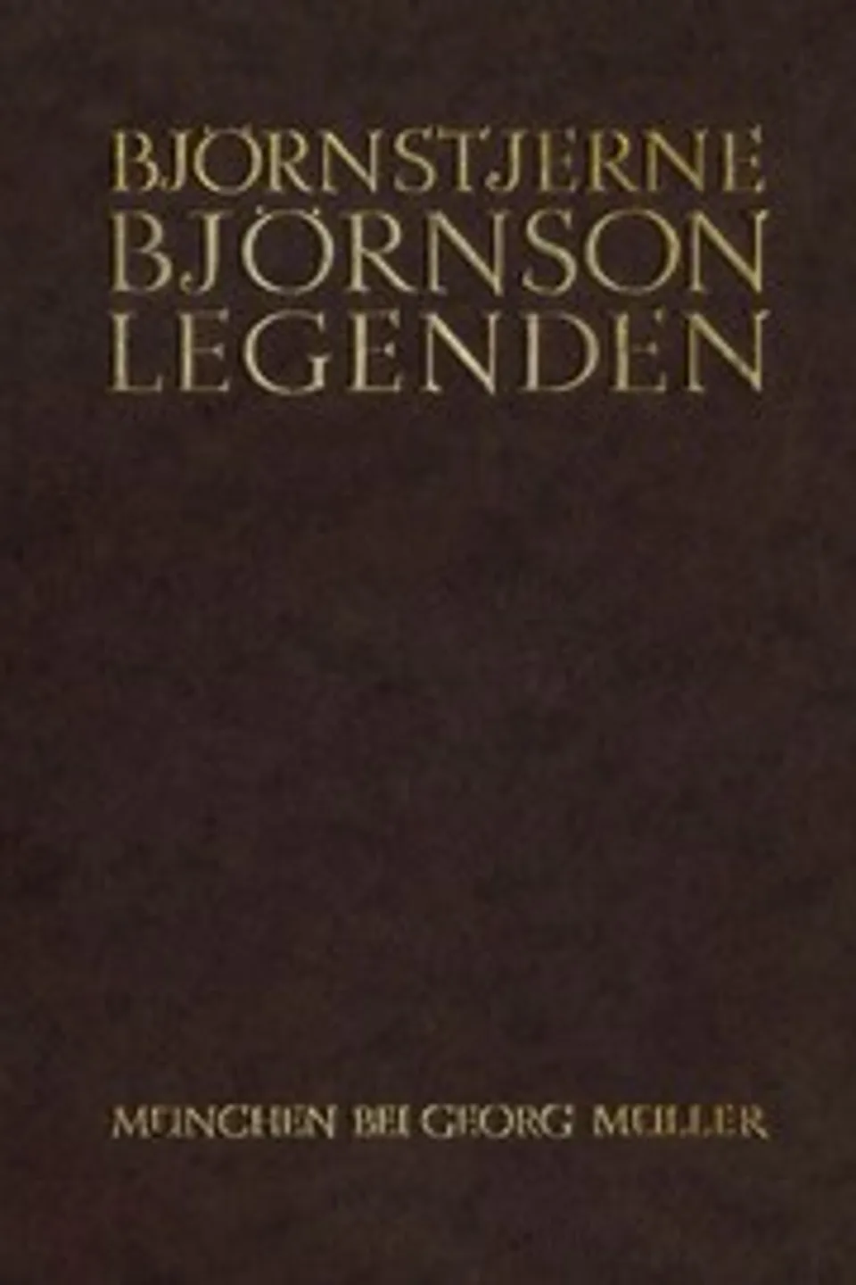 Legenden, Bjørnstjerne Bjørnson