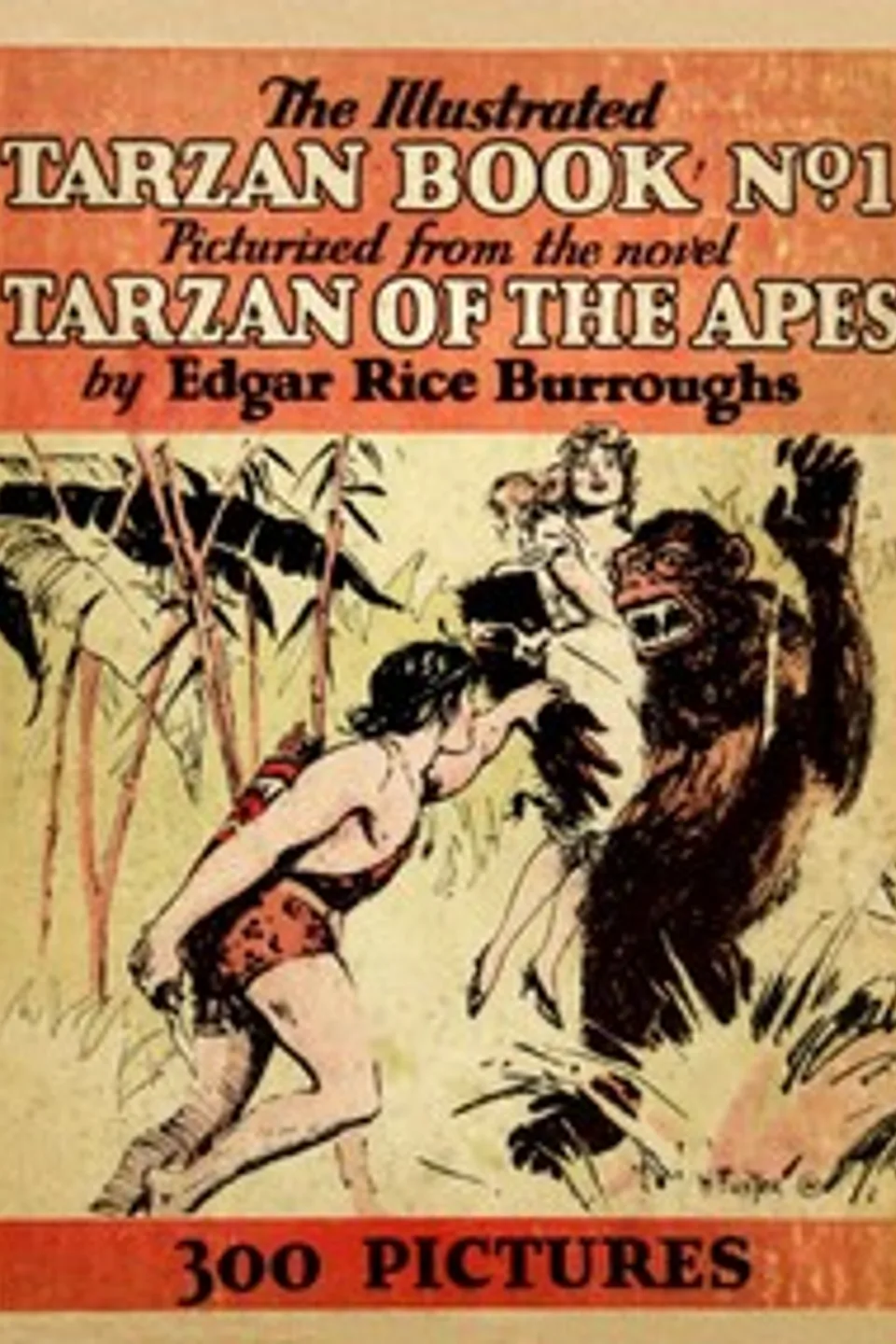 The illustrated Tarzan book no. 1 : $b Picturized from the novel Tarzan of the apes, Edgar Rice Burroughs