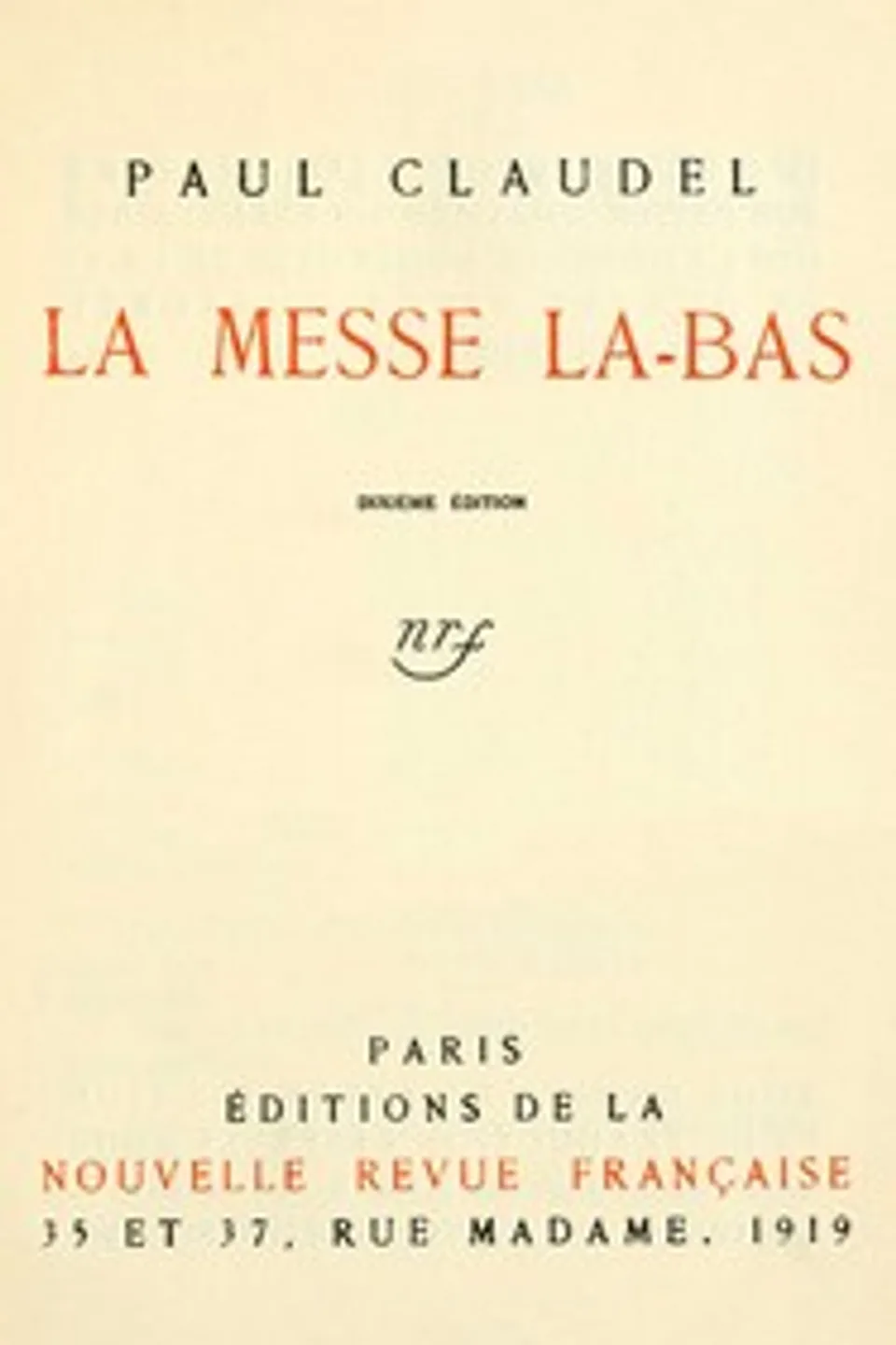 La messe là-bas, Paul Claudel