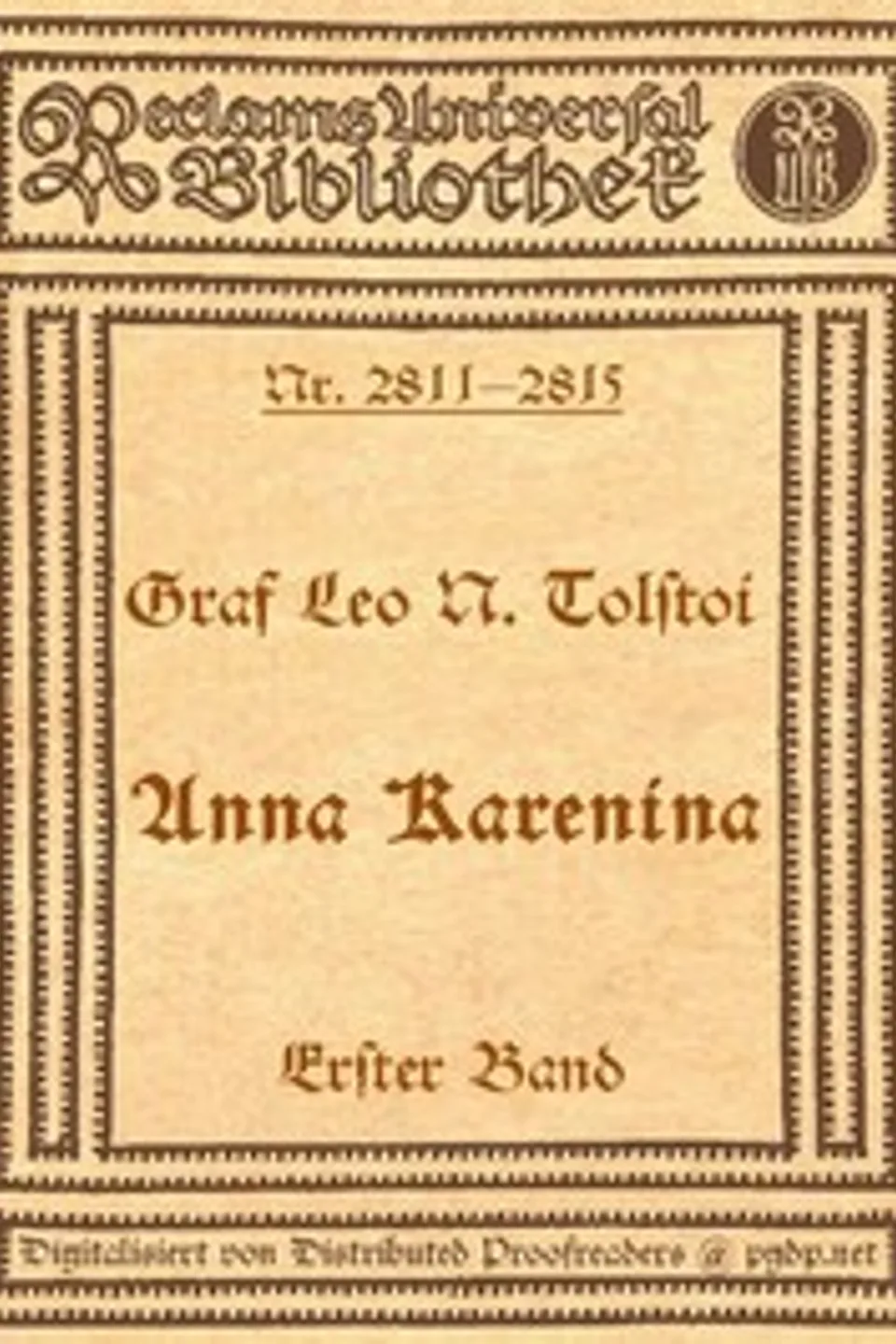 Anna Karenina, 1. Band, Leo Tolstoy