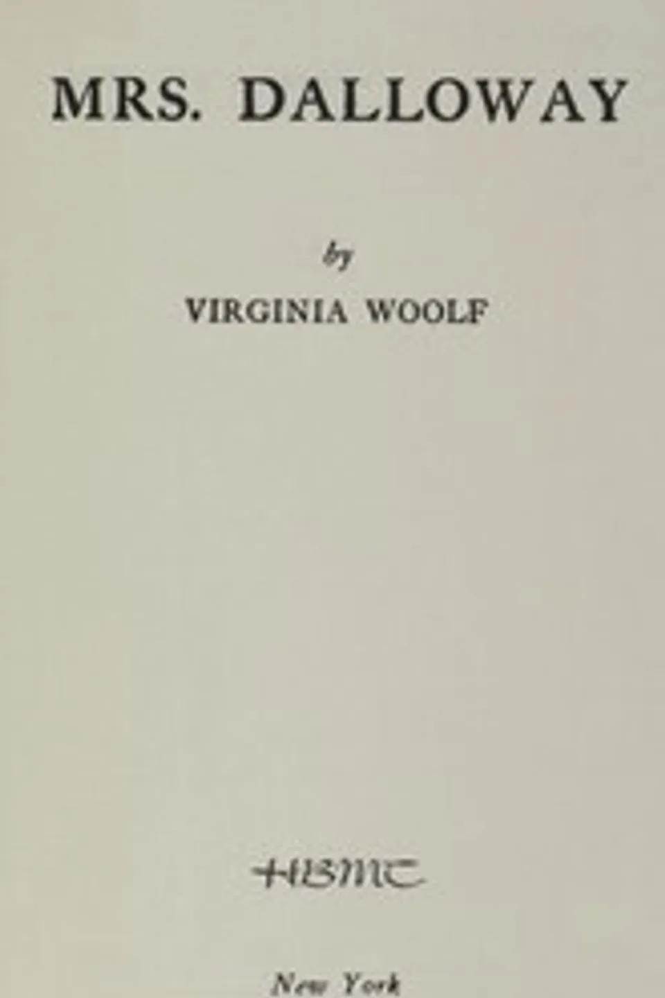 Mrs. Dalloway, Virginia Woolf