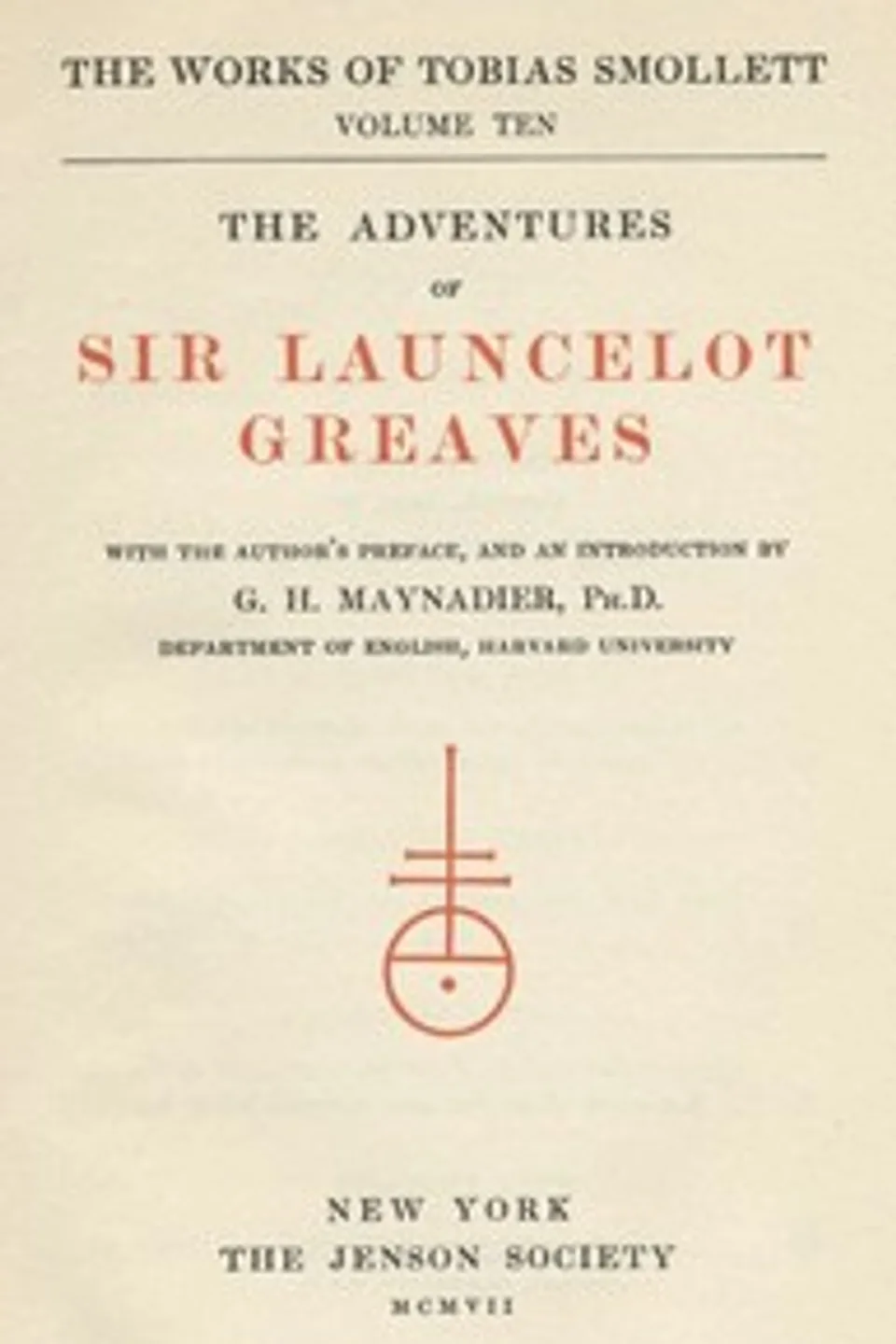 The Adventures of Sir Launcelot Greaves, T. (Tobias) Smollett