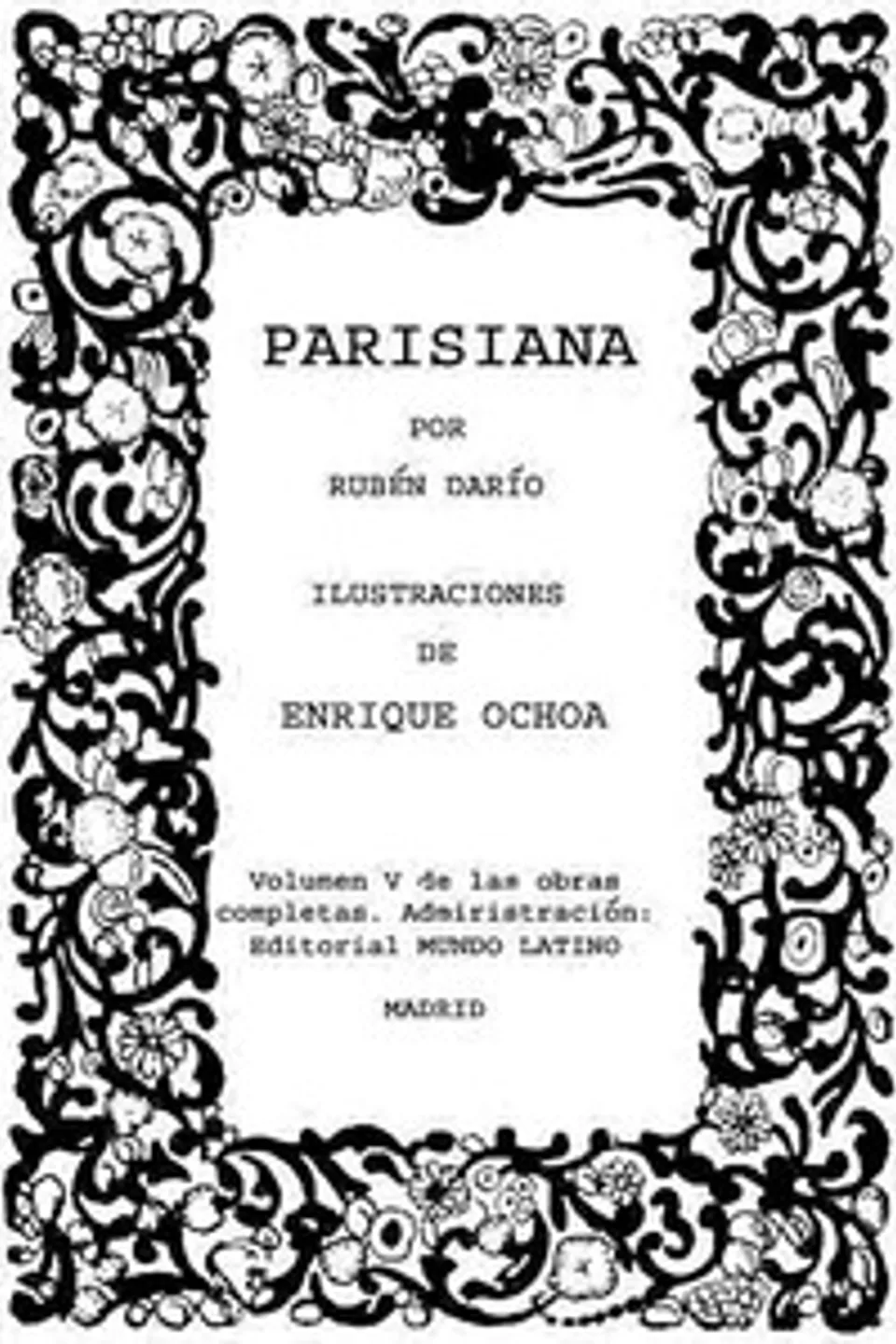 Parisiana: Obras Completas, Vol. V, Rubén Darío