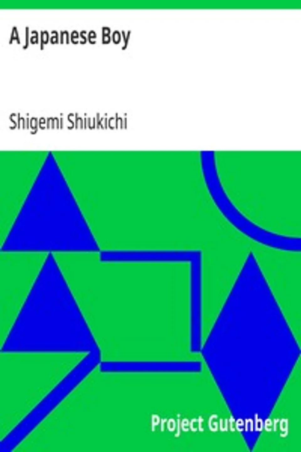 A Japanese Boy, Shigemi Shiukichi