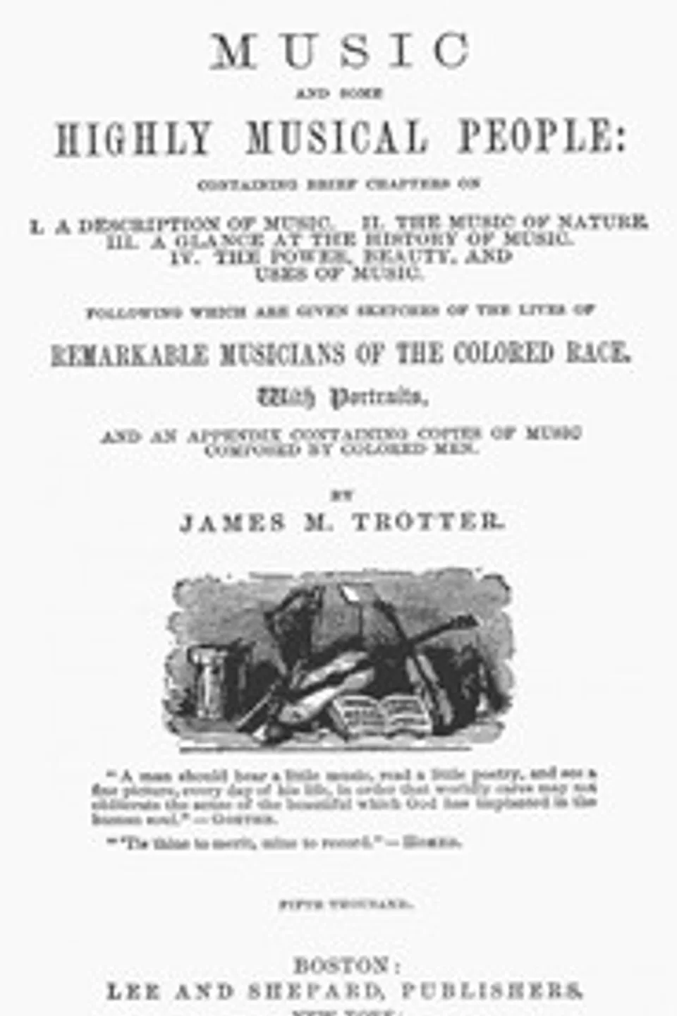 Music and Some Highly Musical People, James M. Trotter